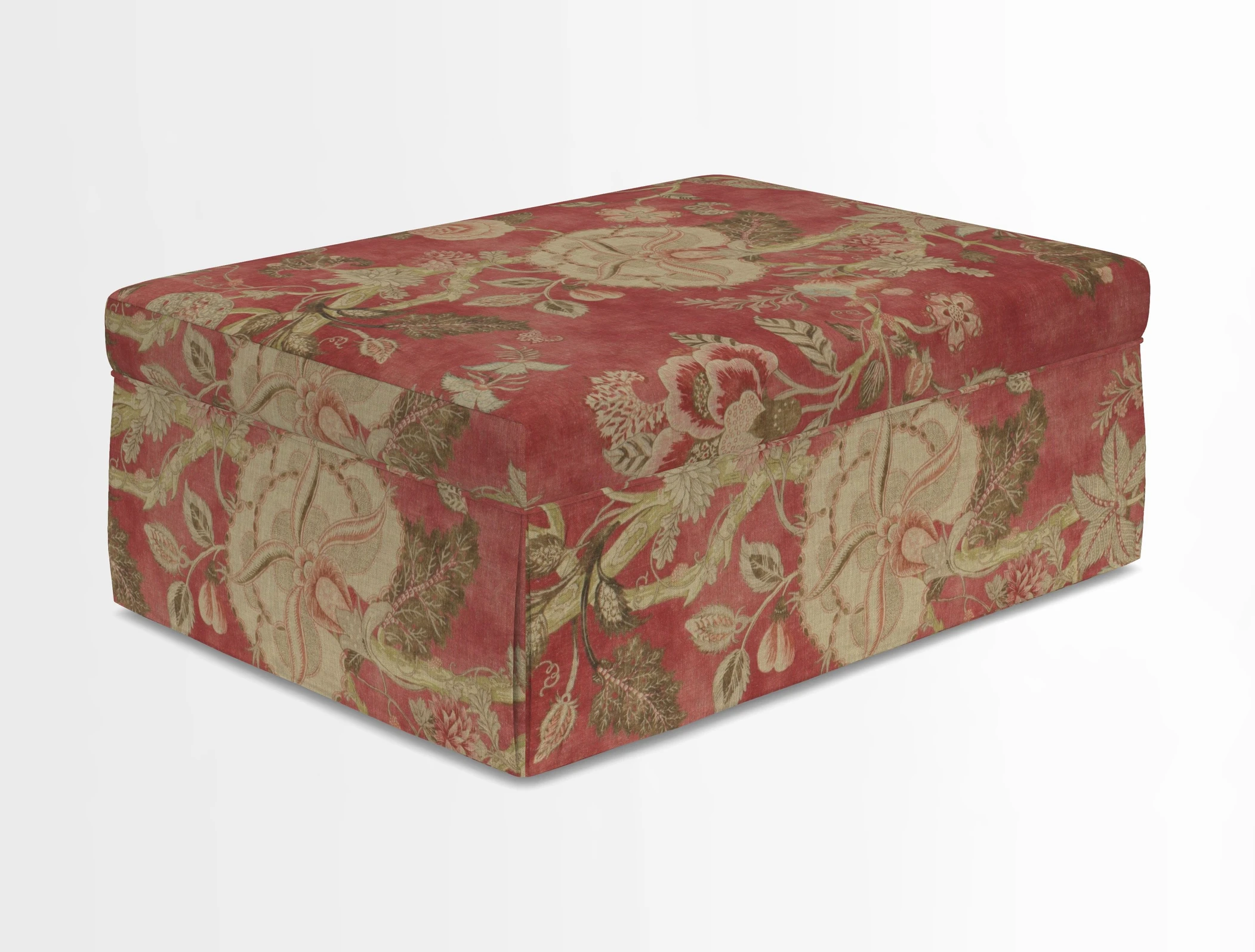 Fontwell footstool in Globe Thistle Storm