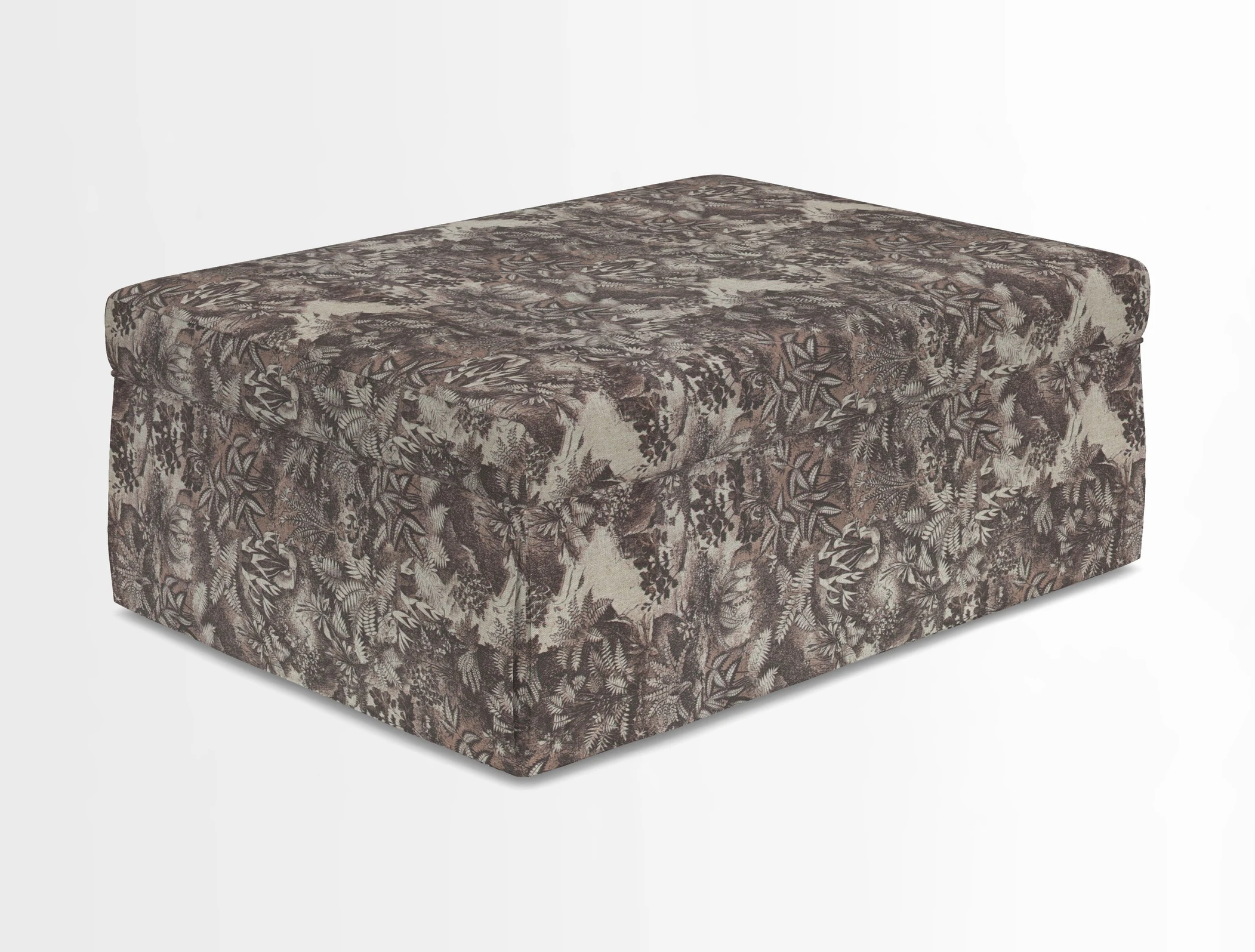 Fontwell footstool in Globe Thistle Storm