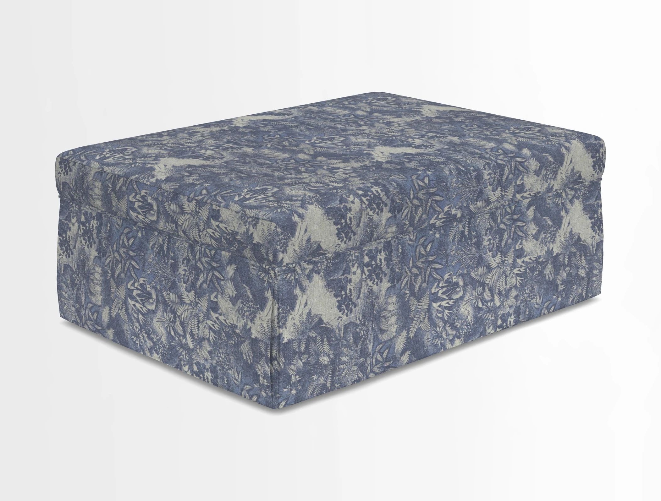Fontwell footstool in Globe Thistle Storm