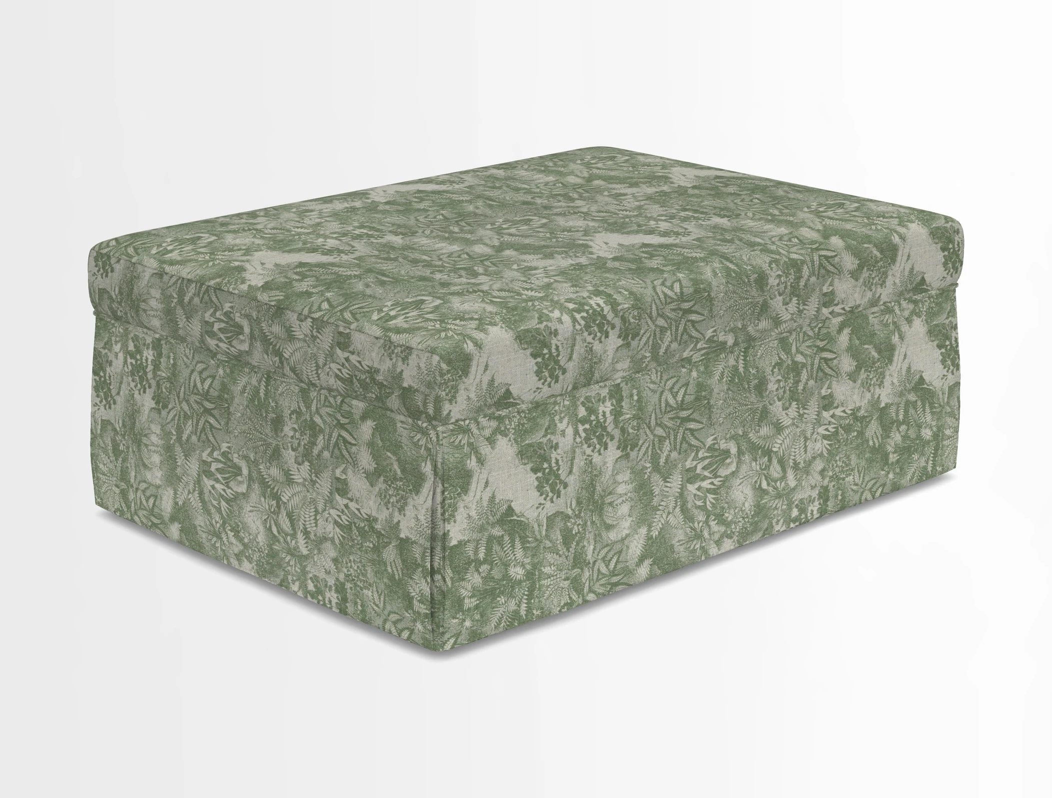 Fontwell footstool in Globe Thistle Storm