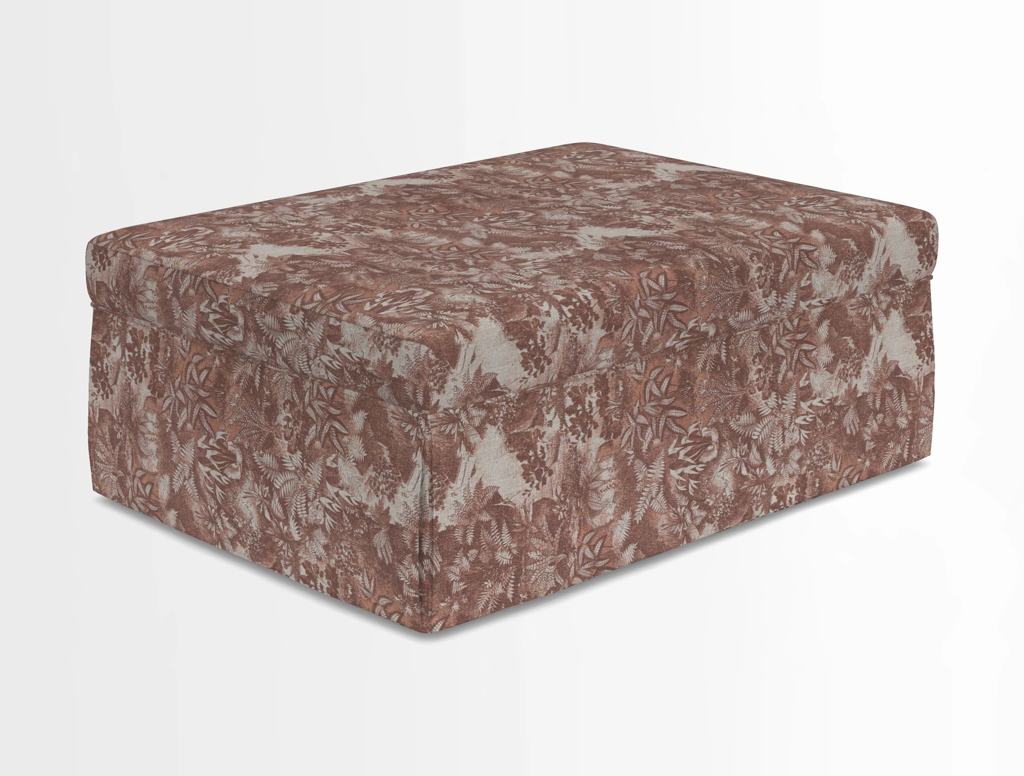 Fontwell footstool in Globe Thistle Storm