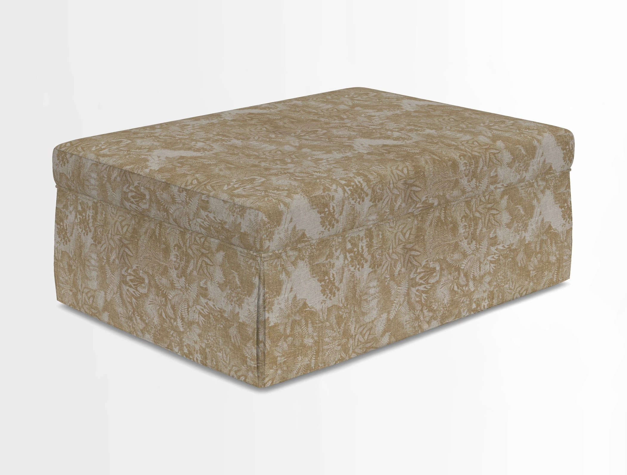 Fontwell footstool in Globe Thistle Storm