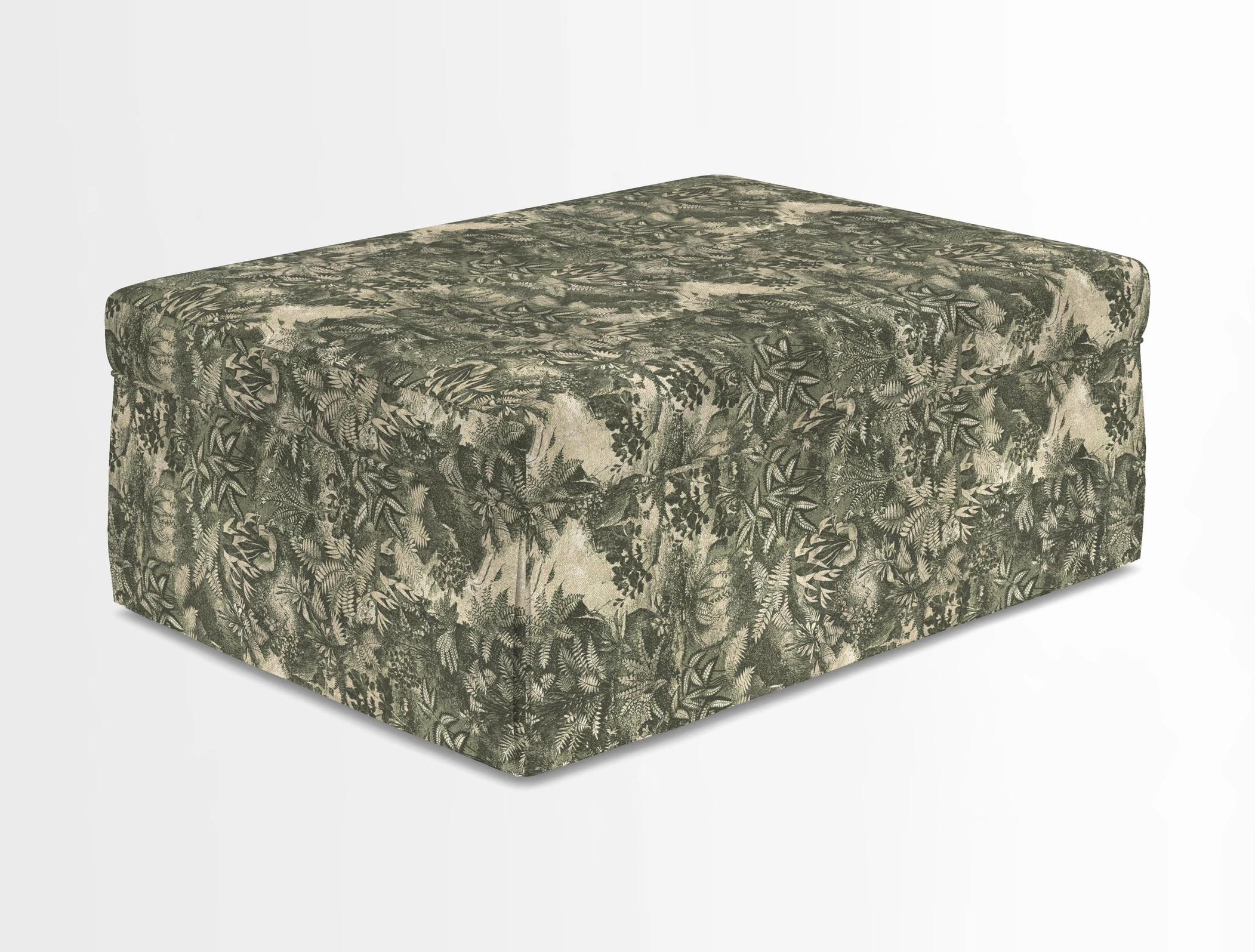 Fontwell footstool in Globe Thistle Storm