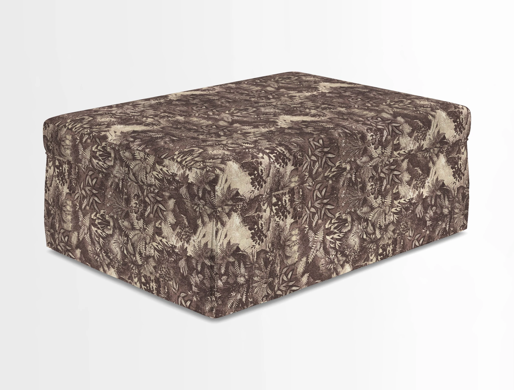 Fontwell footstool in Globe Thistle Storm