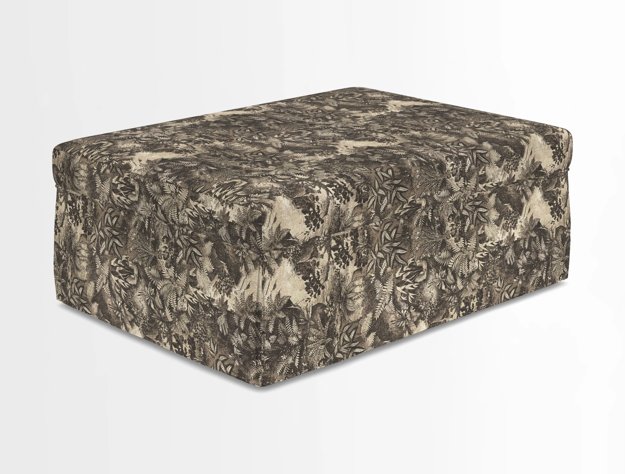 Fontwell footstool in Globe Thistle Storm