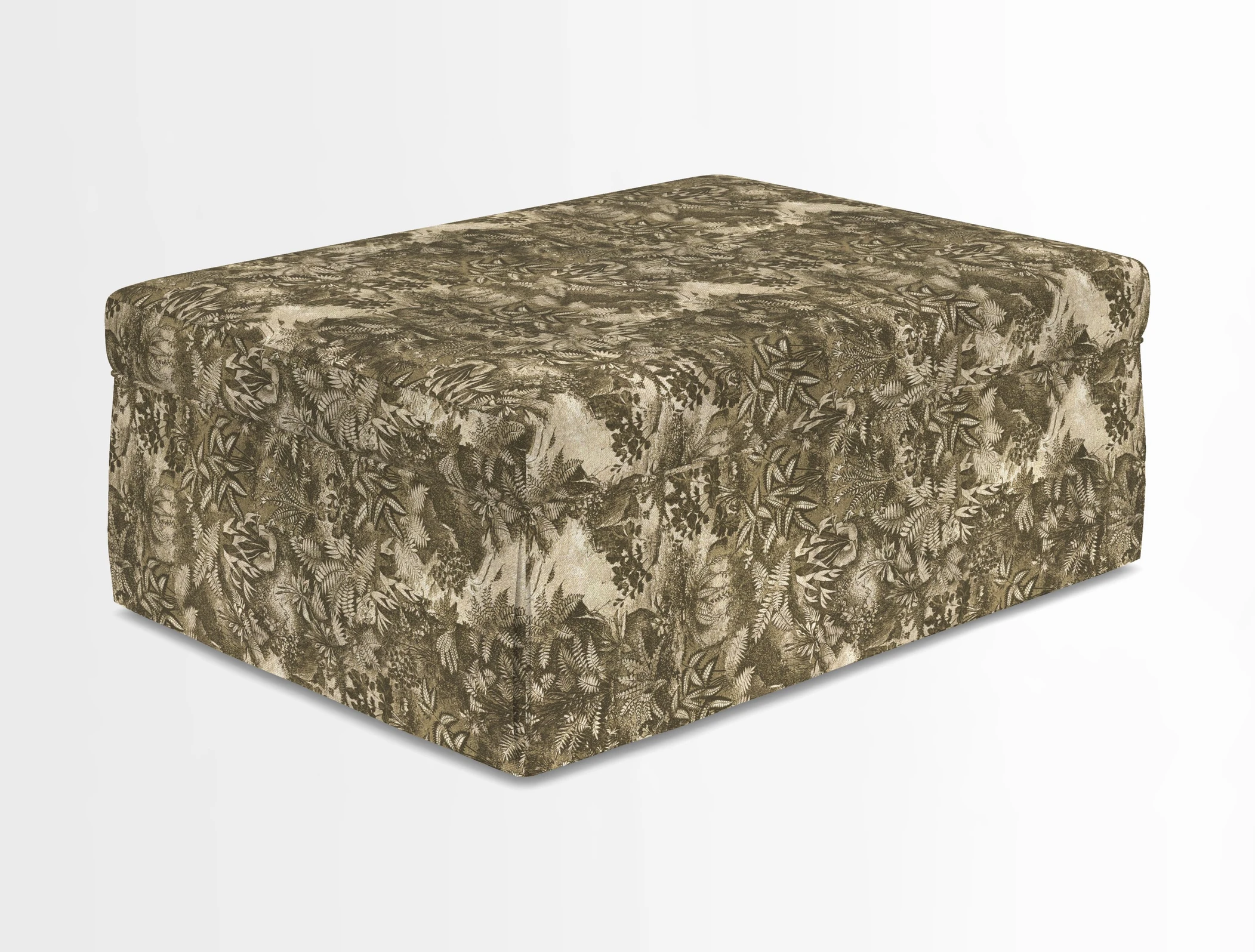 Fontwell footstool in Globe Thistle Storm