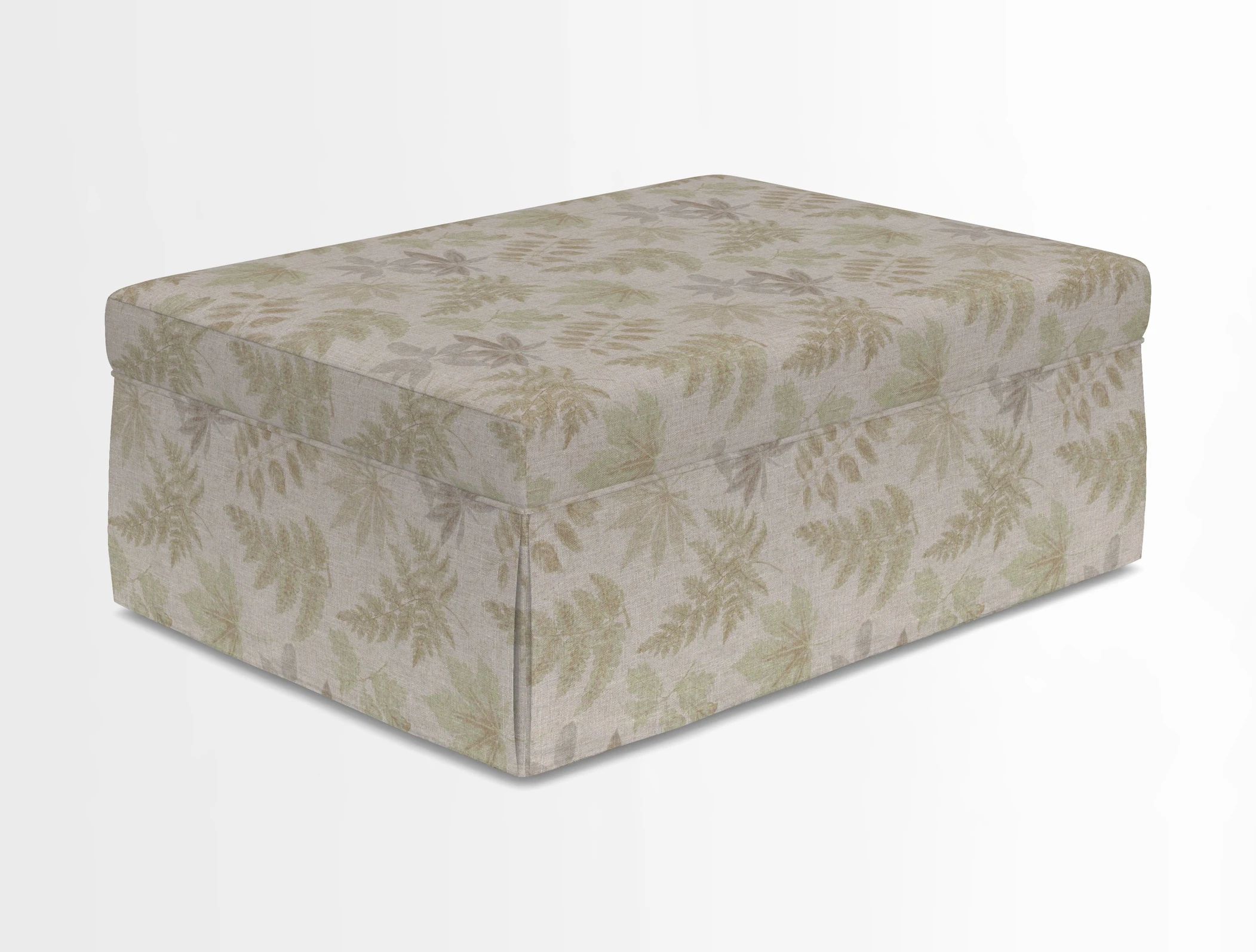 Fontwell footstool in Globe Thistle Storm