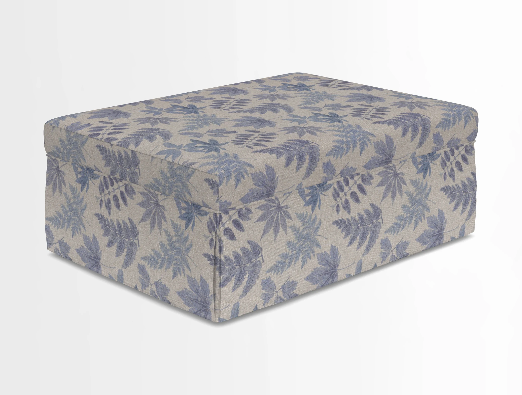 Fontwell footstool in Globe Thistle Storm
