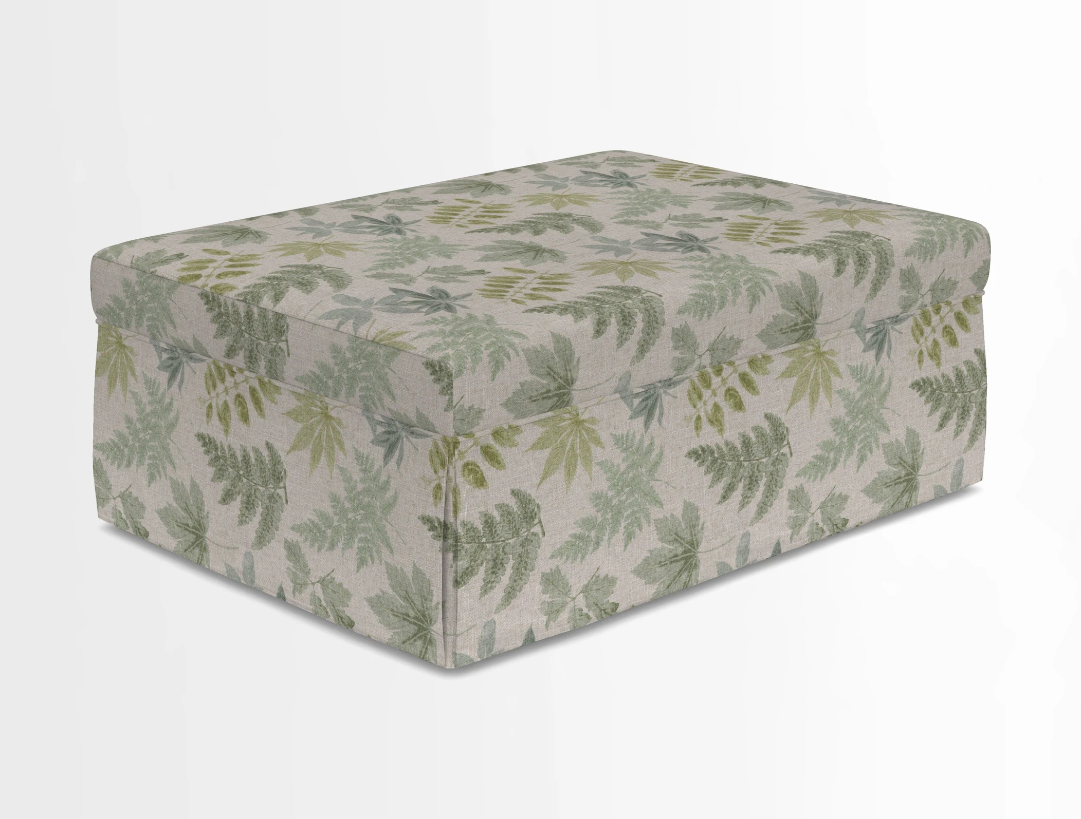 Fontwell footstool in Globe Thistle Storm