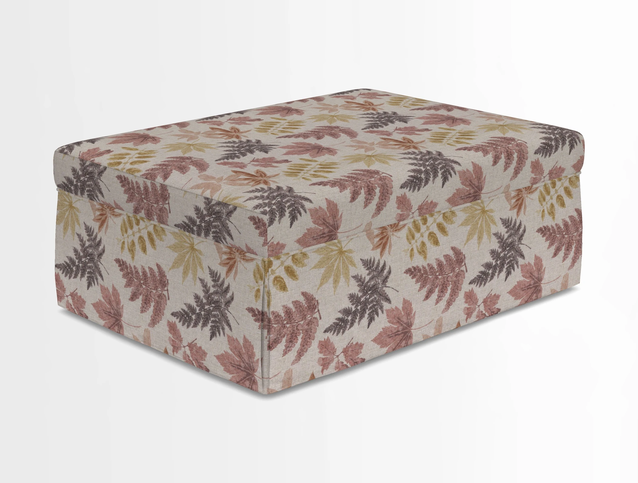 Fontwell footstool in Globe Thistle Storm