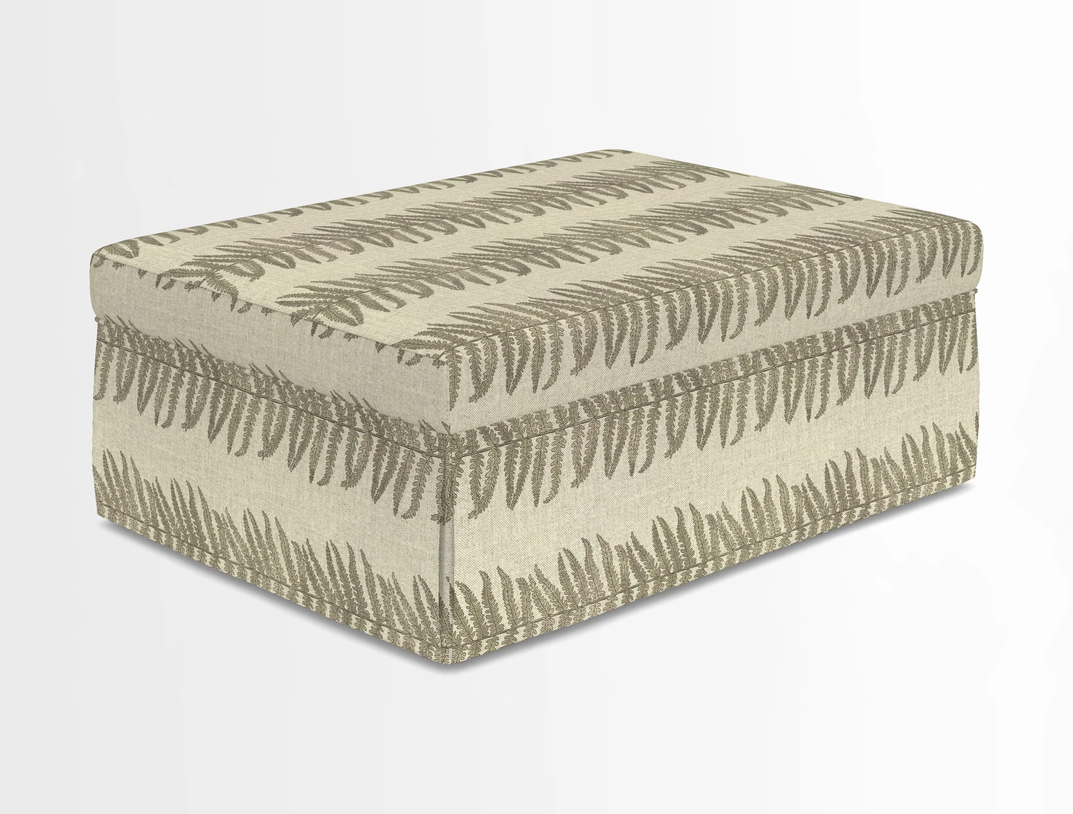 Fontwell footstool in Globe Thistle Storm