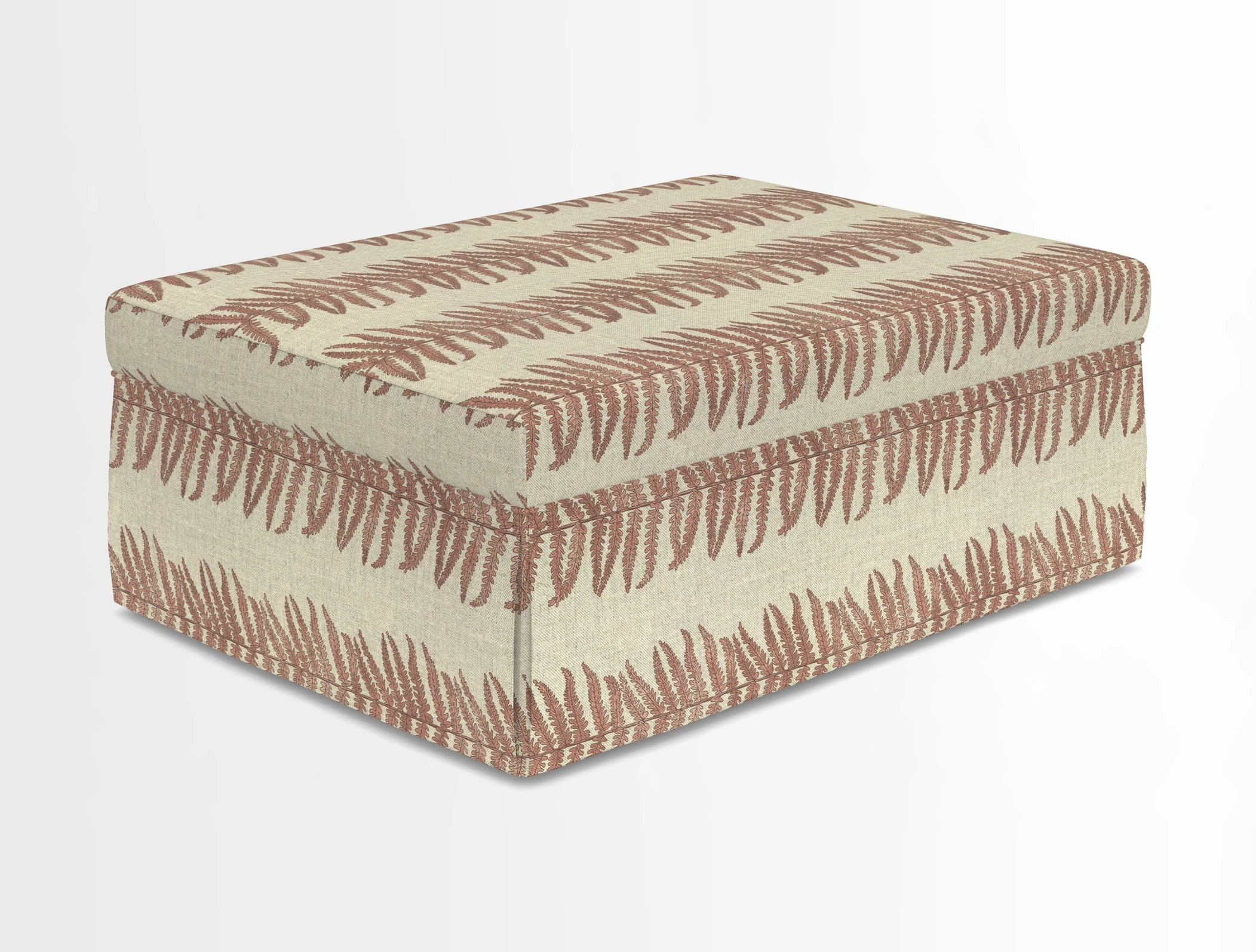 Fontwell footstool in Globe Thistle Storm