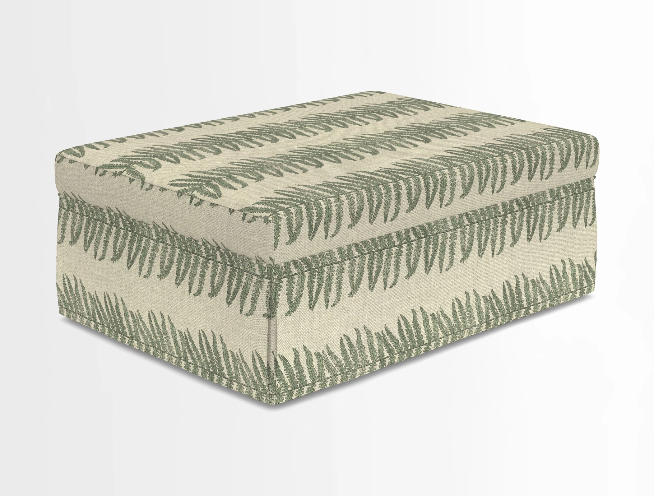 Fontwell footstool in Globe Thistle Storm