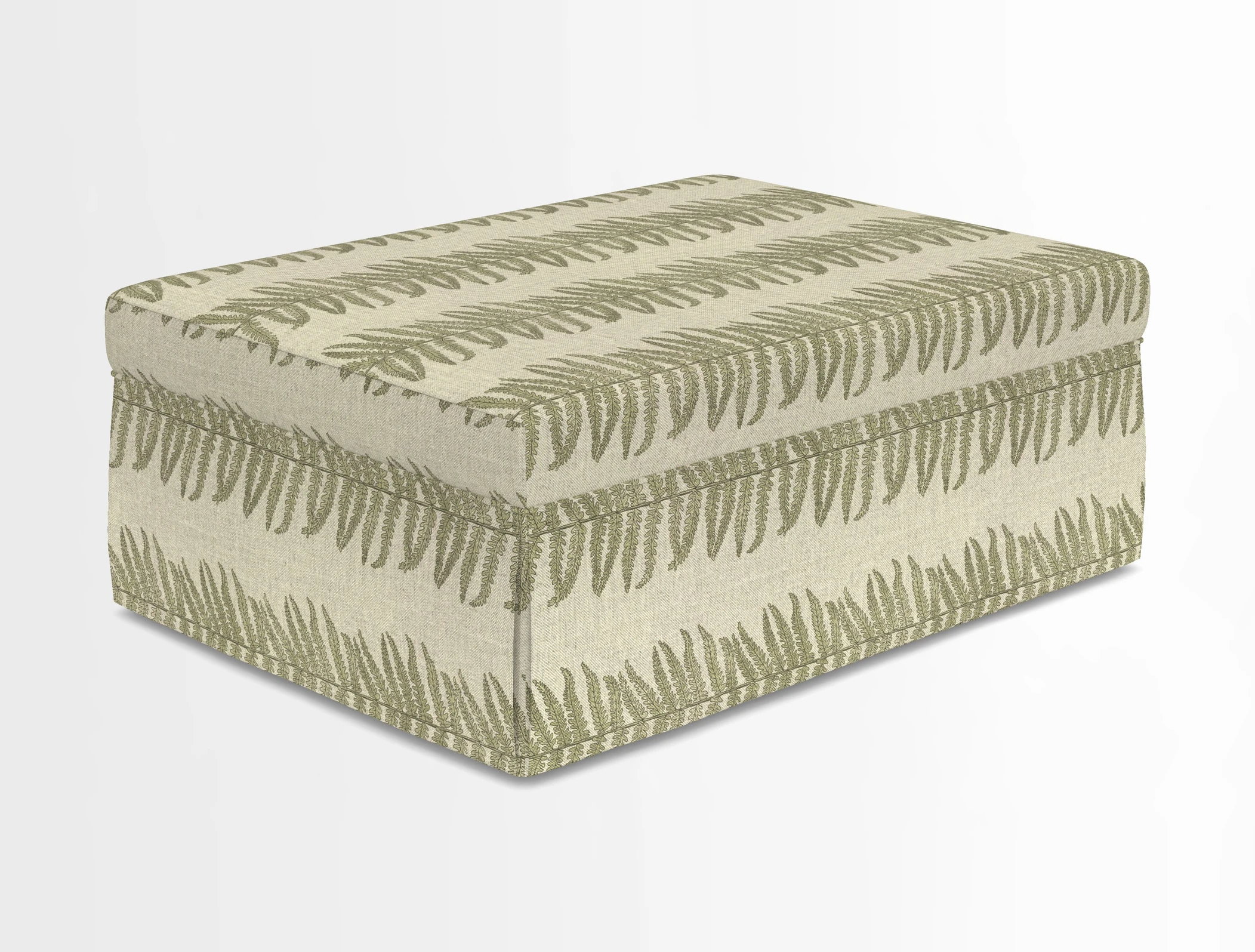 Fontwell footstool in Globe Thistle Storm