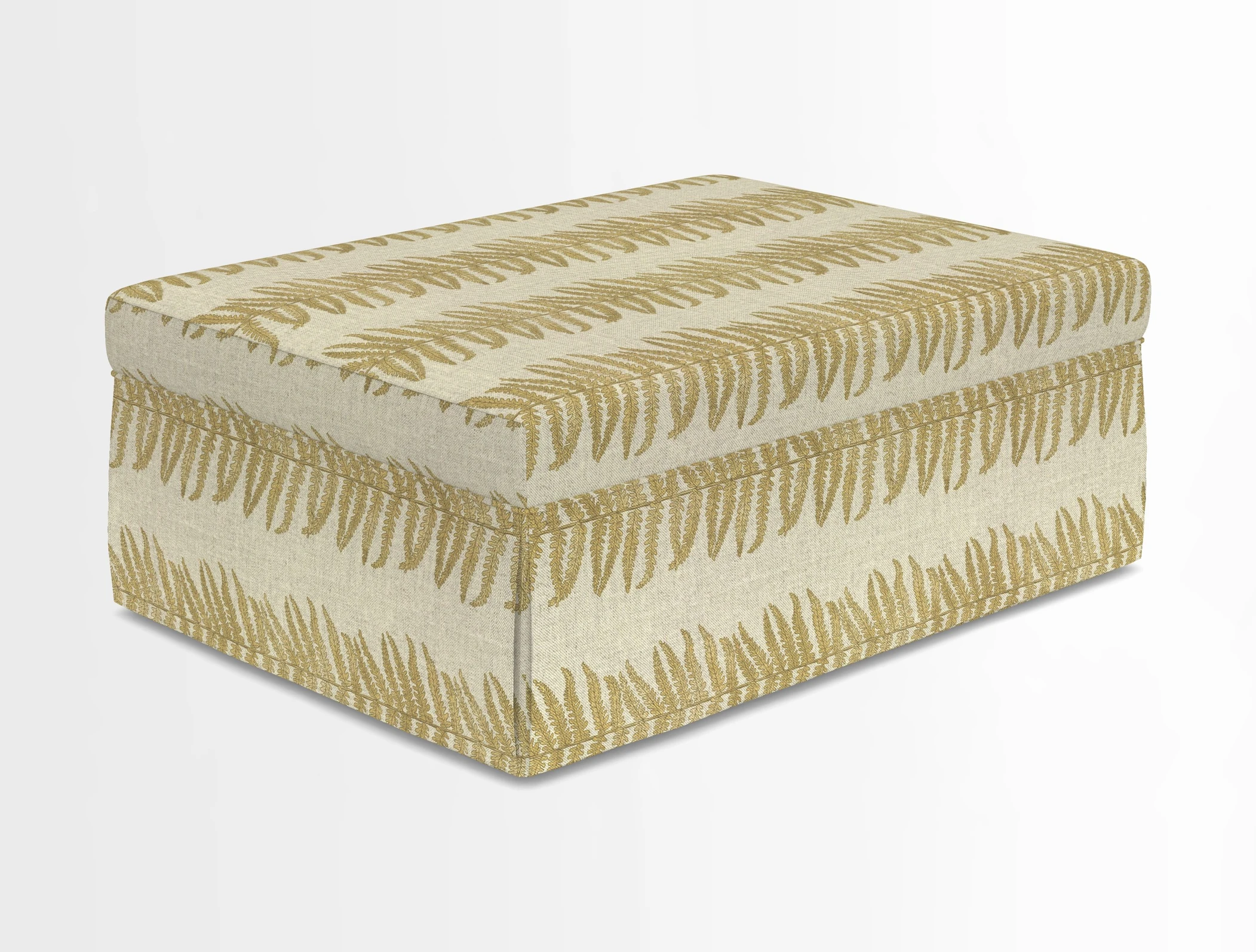 Fontwell footstool in Globe Thistle Storm