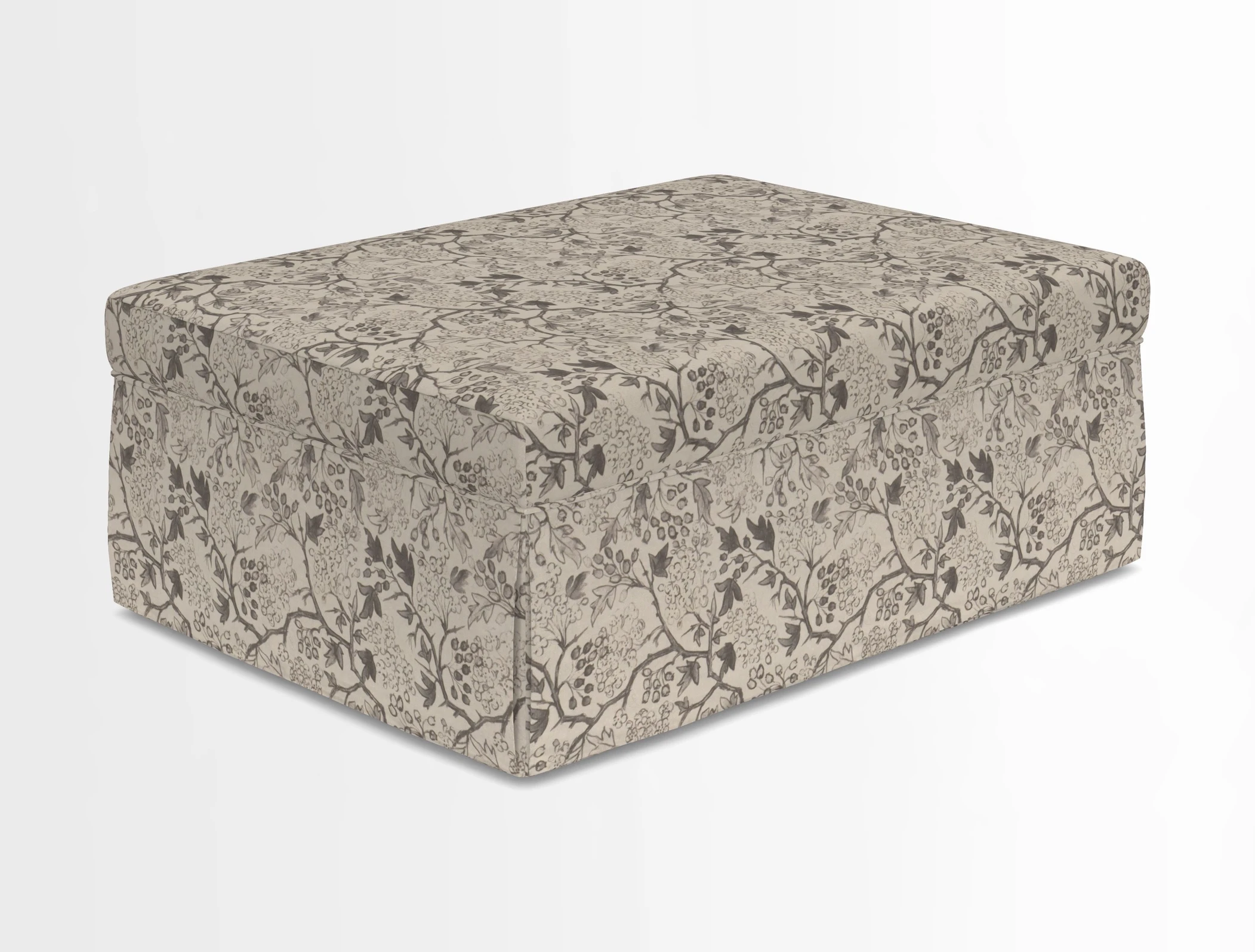 Fontwell footstool in Globe Thistle Storm