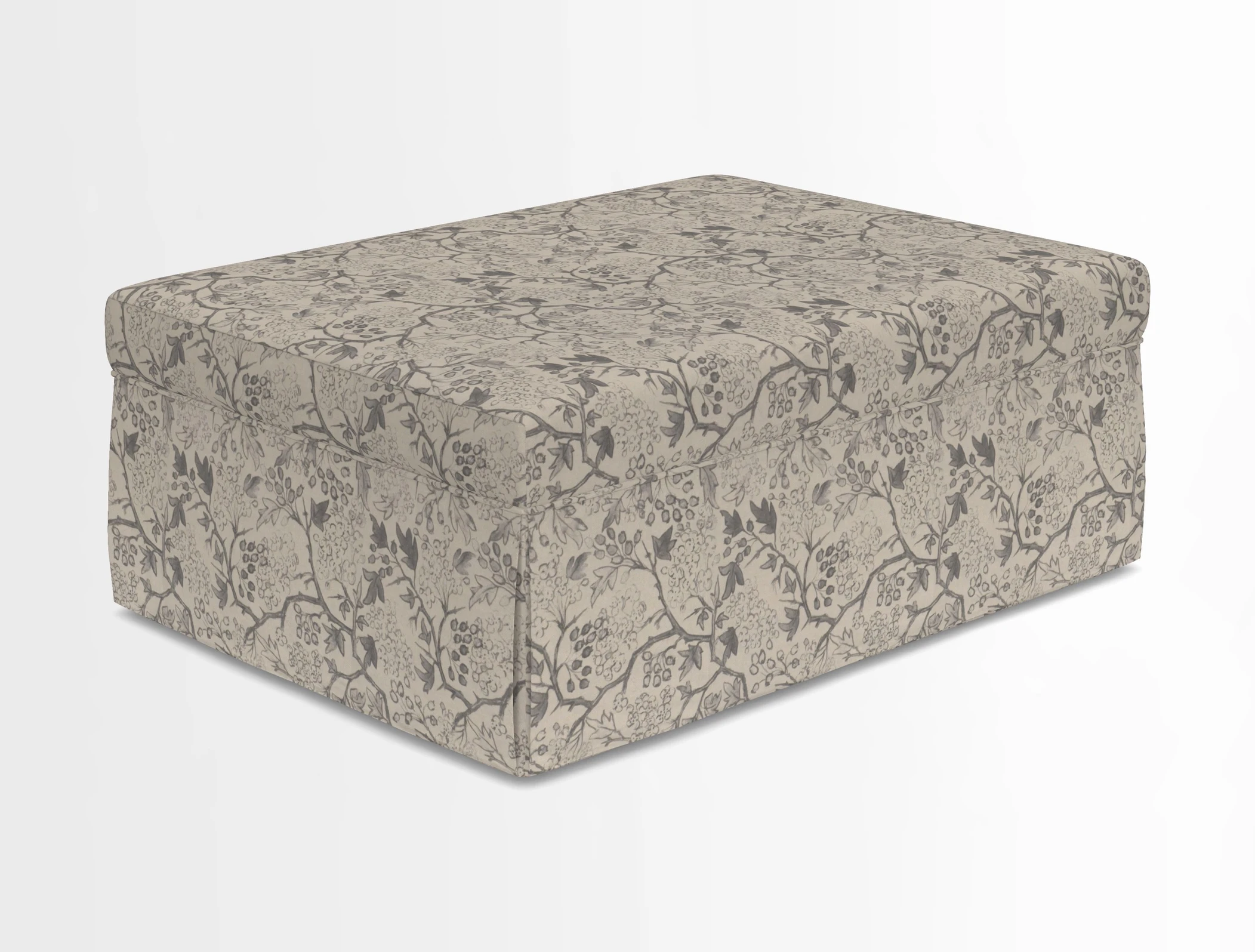 Fontwell footstool in Globe Thistle Storm