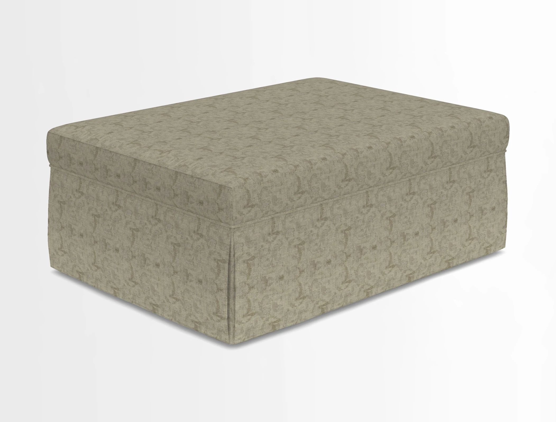 Fontwell footstool in Globe Thistle Storm