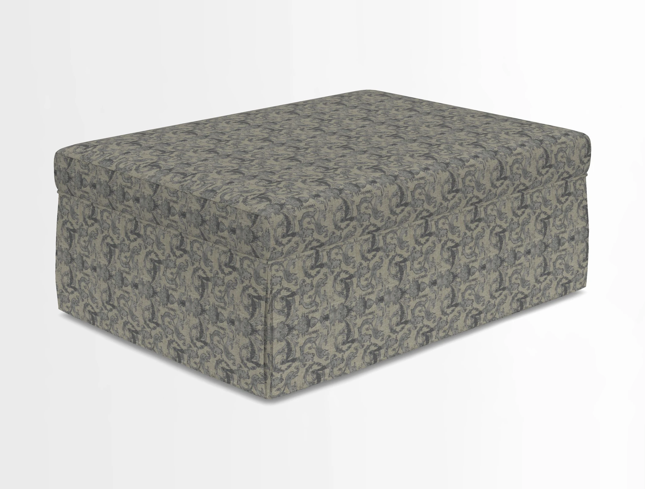 Fontwell footstool in Globe Thistle Storm