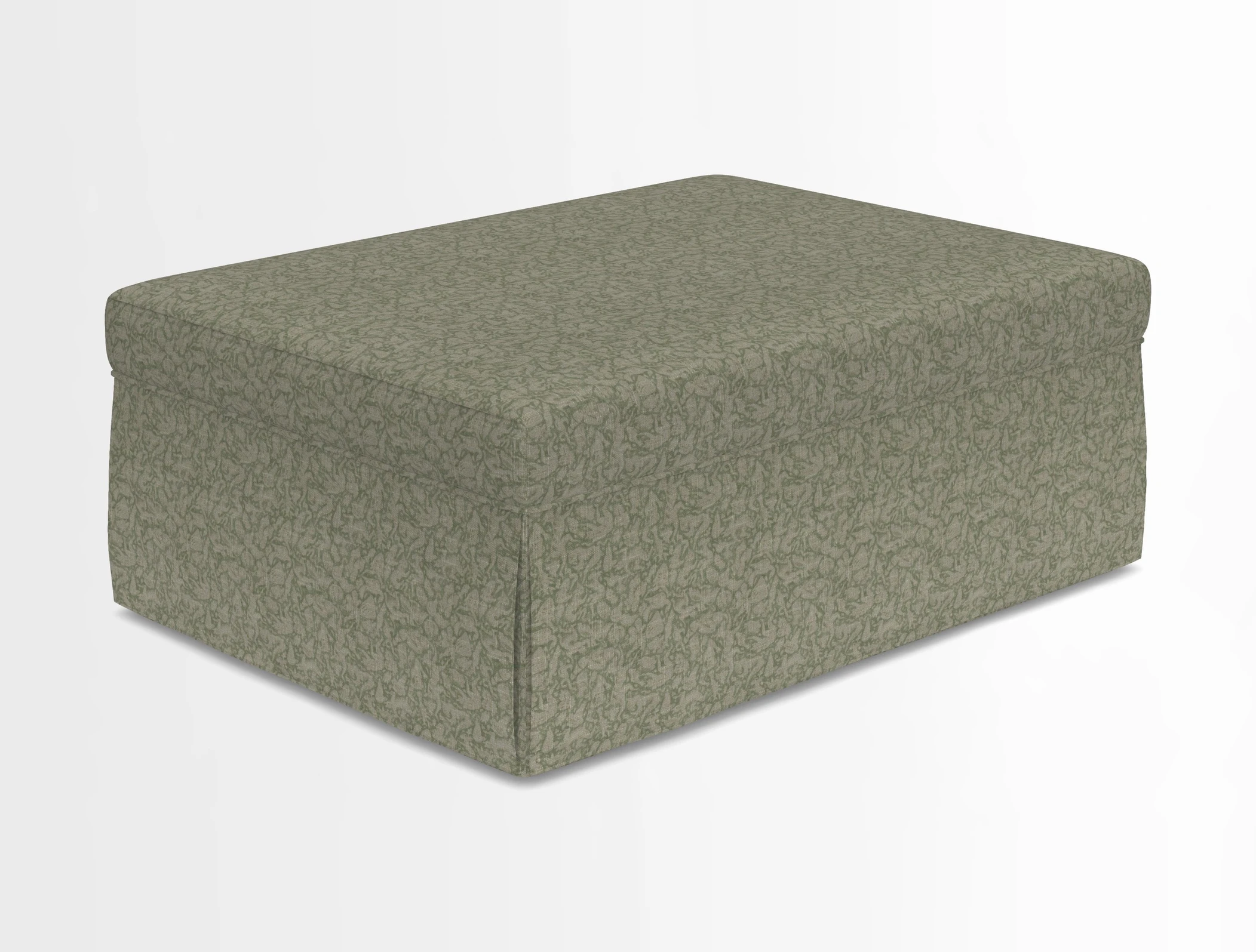 Fontwell footstool in Globe Thistle Storm