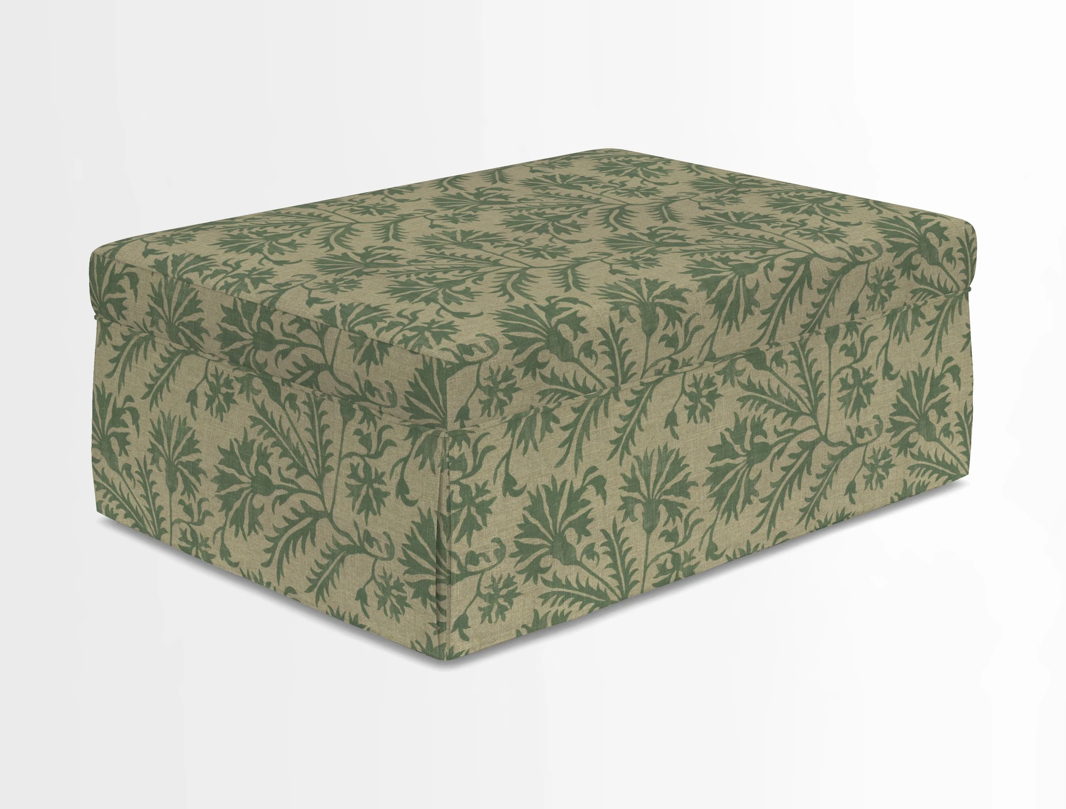 Fontwell footstool in Globe Thistle Storm