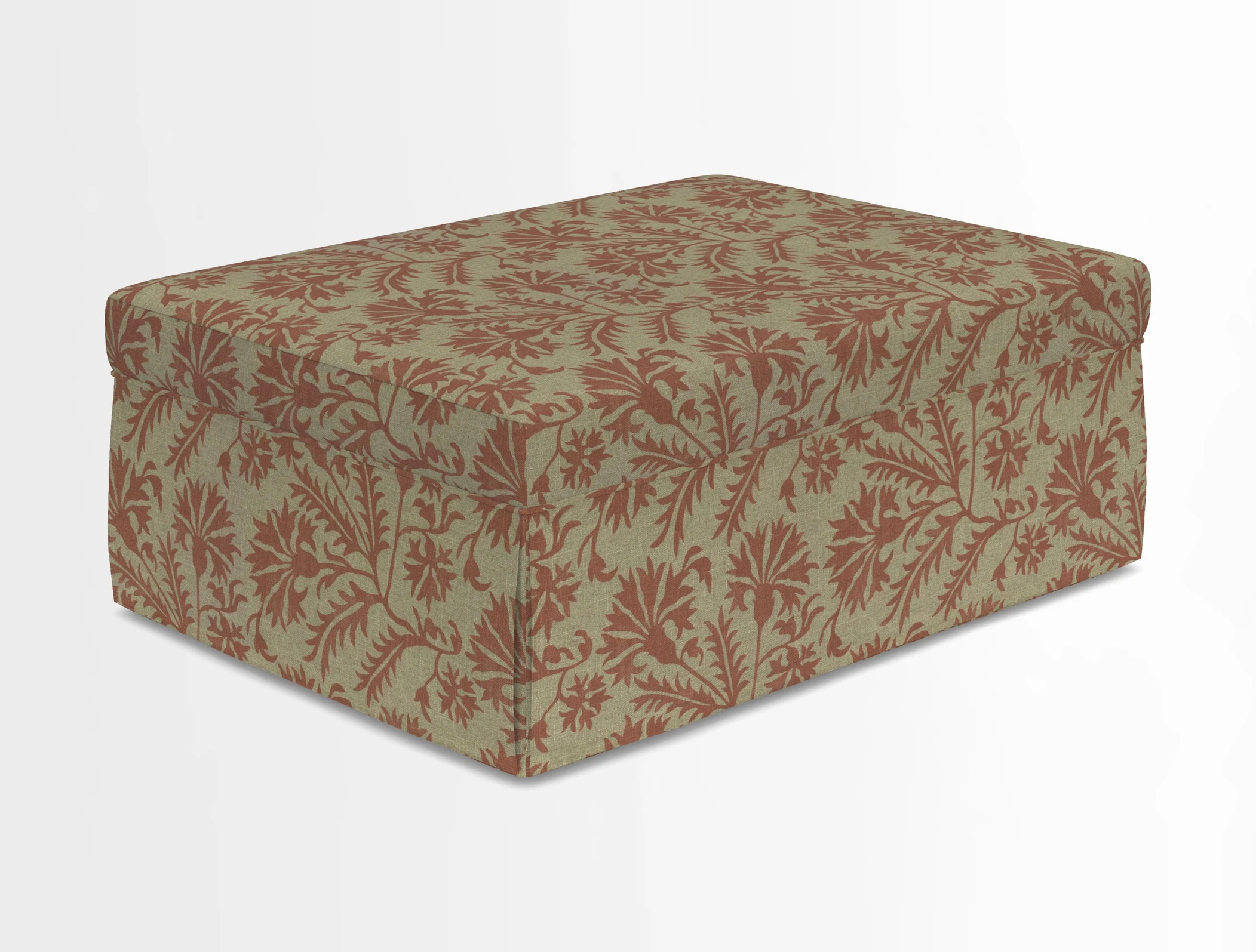 Fontwell footstool in Globe Thistle Storm