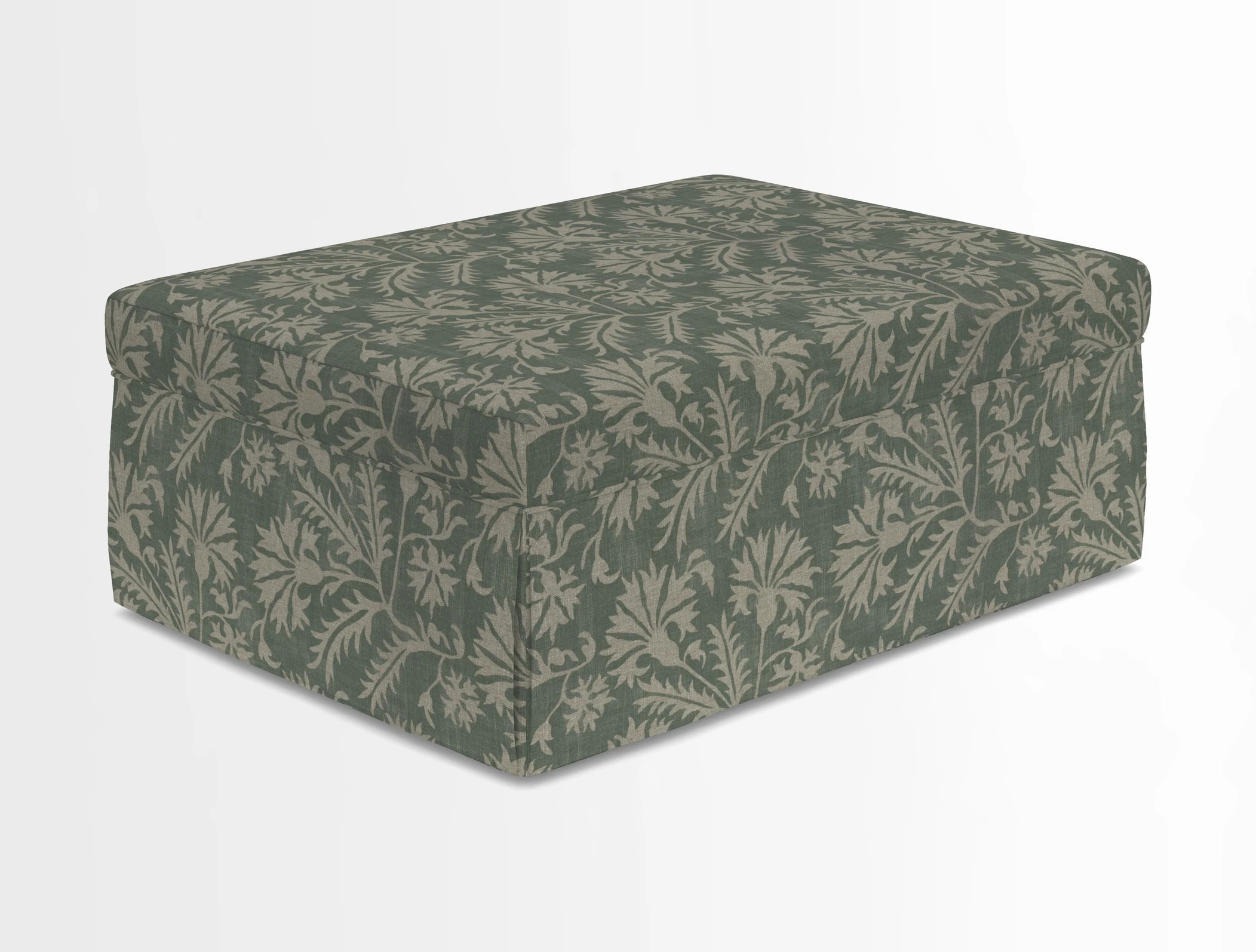 Fontwell footstool in Globe Thistle Storm
