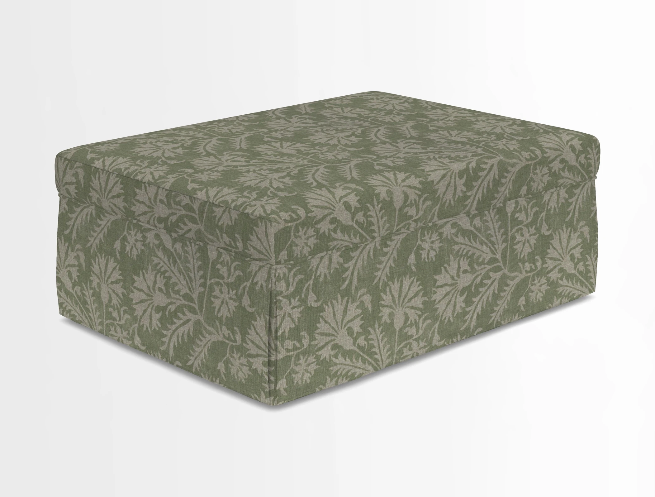 Fontwell footstool in Globe Thistle Storm