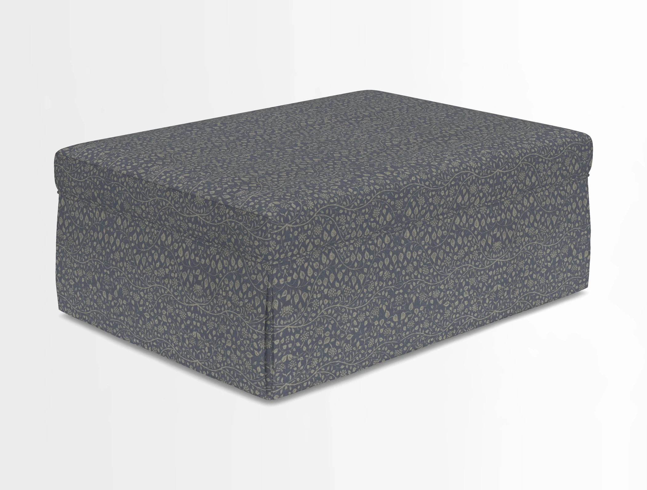 Fontwell footstool in Globe Thistle Storm