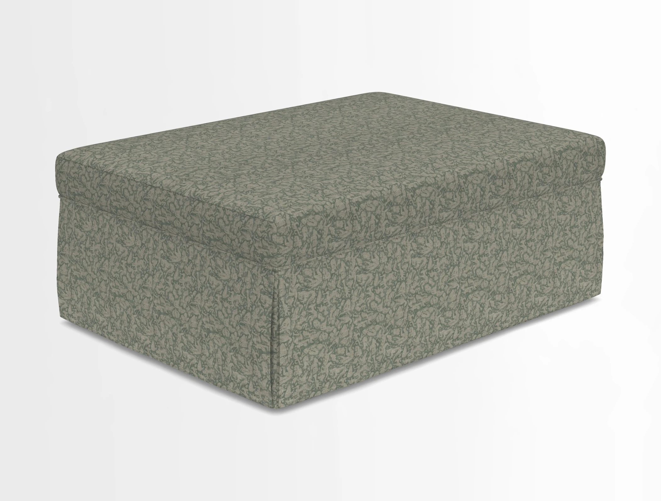 Fontwell footstool in Globe Thistle Storm