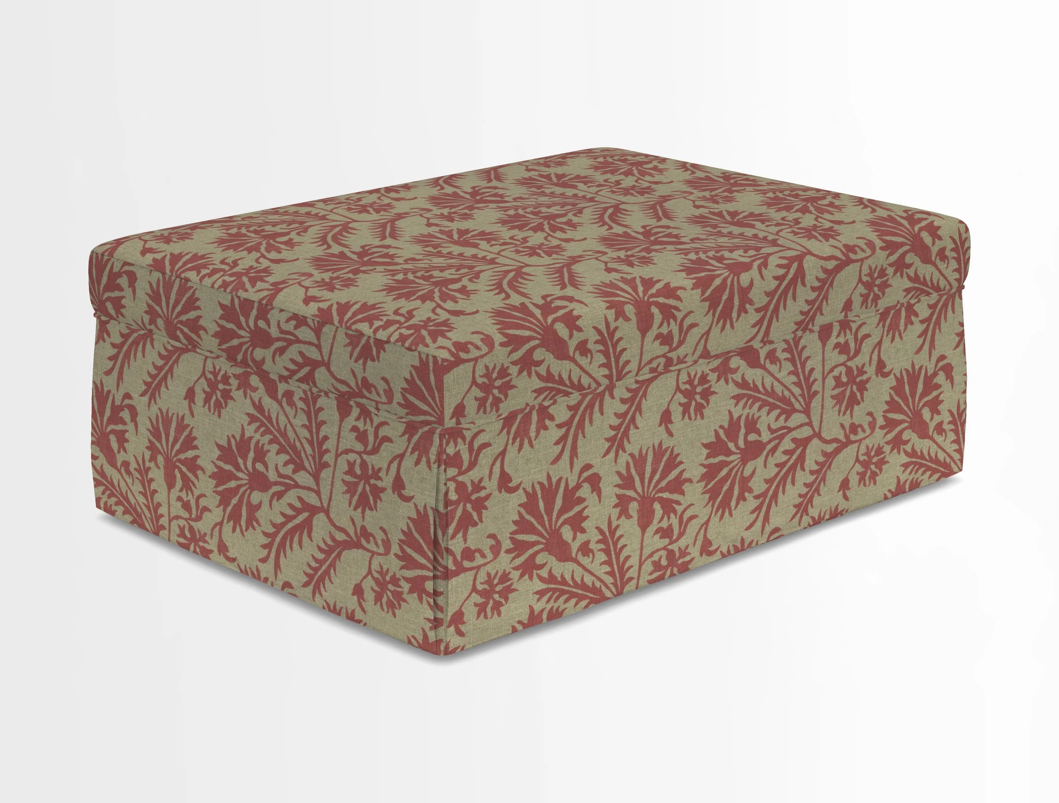 Fontwell footstool in Globe Thistle Storm