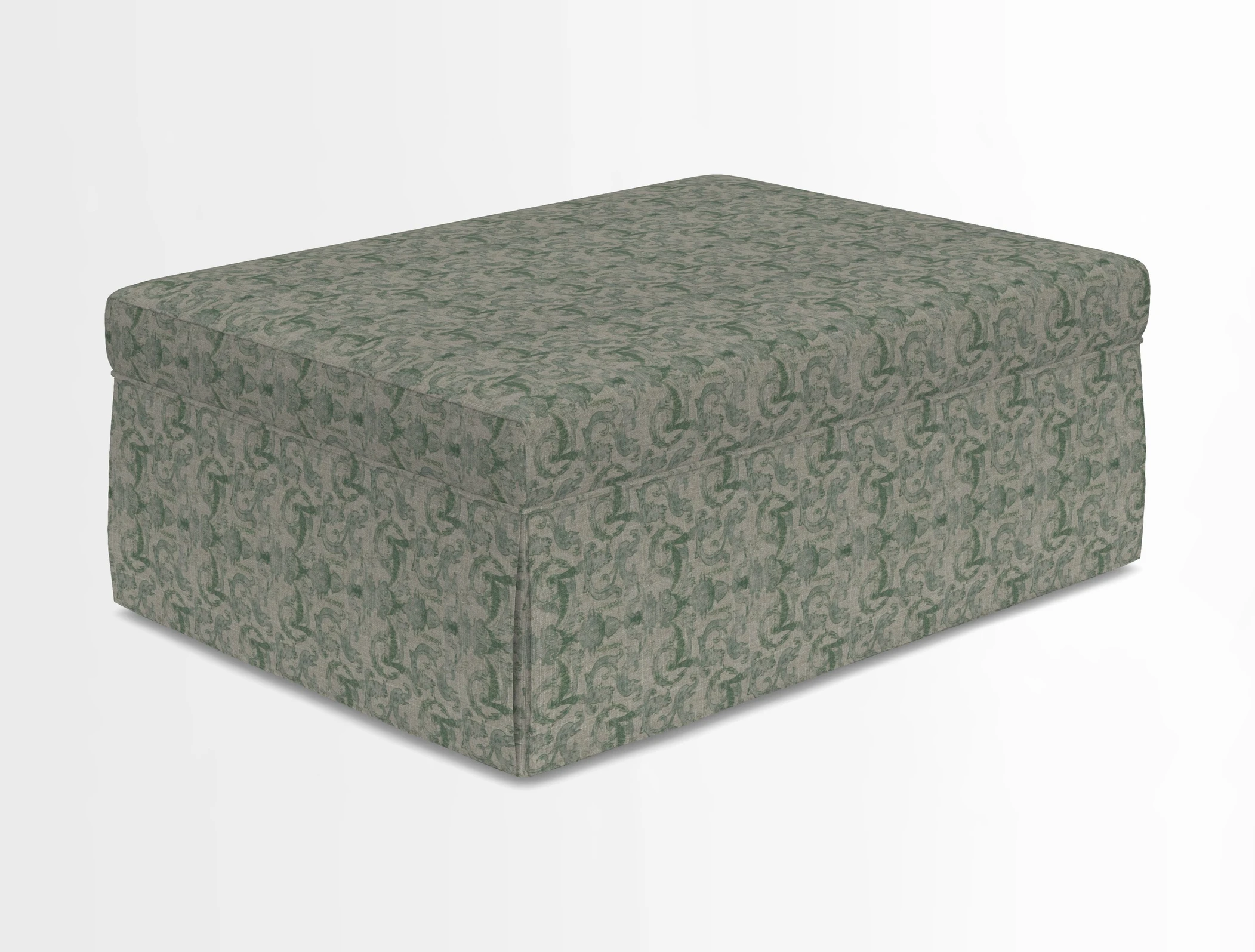 Fontwell footstool in Globe Thistle Storm