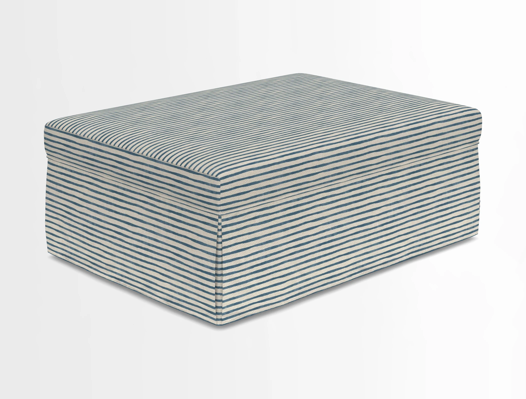 Fontwell footstool in Globe Thistle Storm