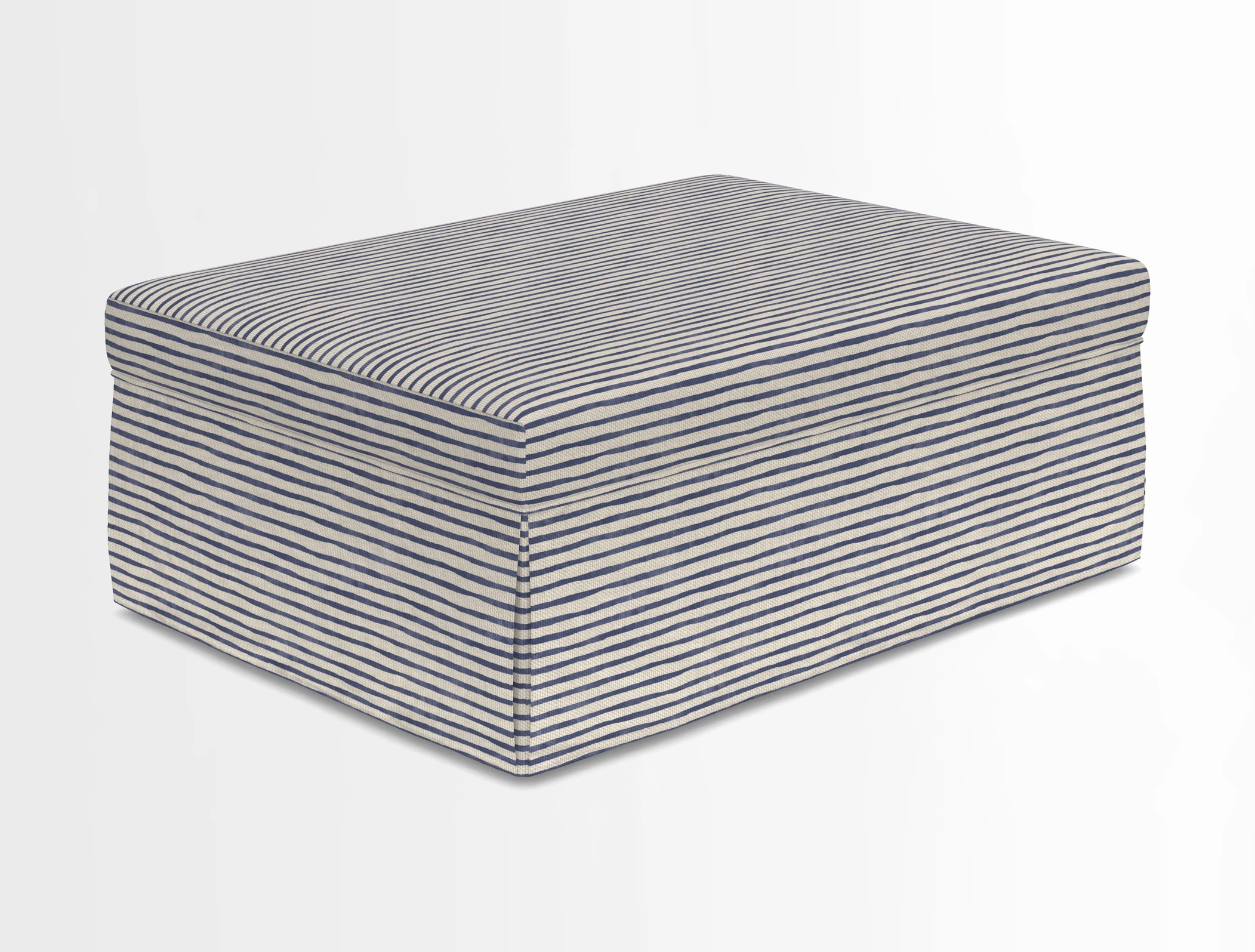 Fontwell footstool in Globe Thistle Storm