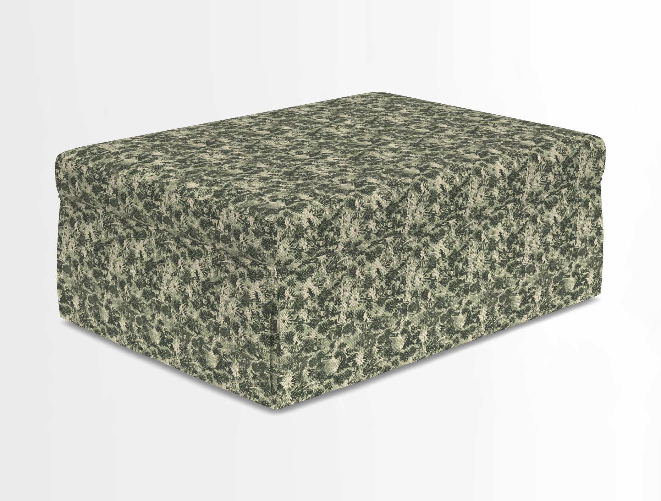 Fontwell footstool in Globe Thistle Storm