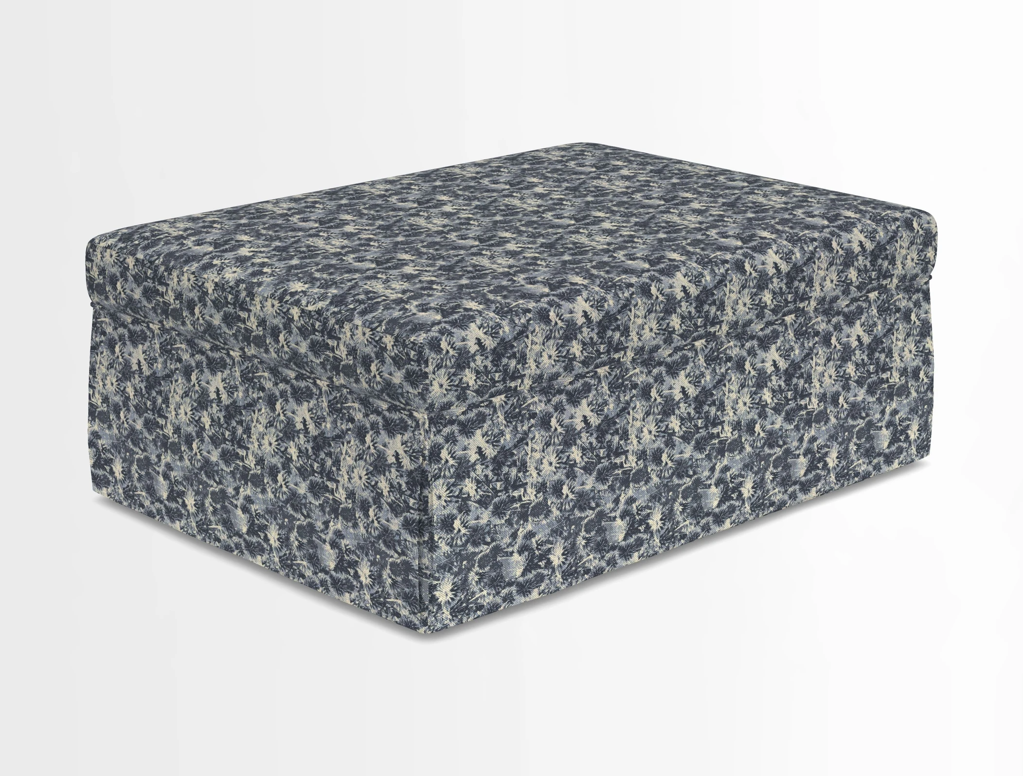 Fontwell footstool in Globe Thistle Storm