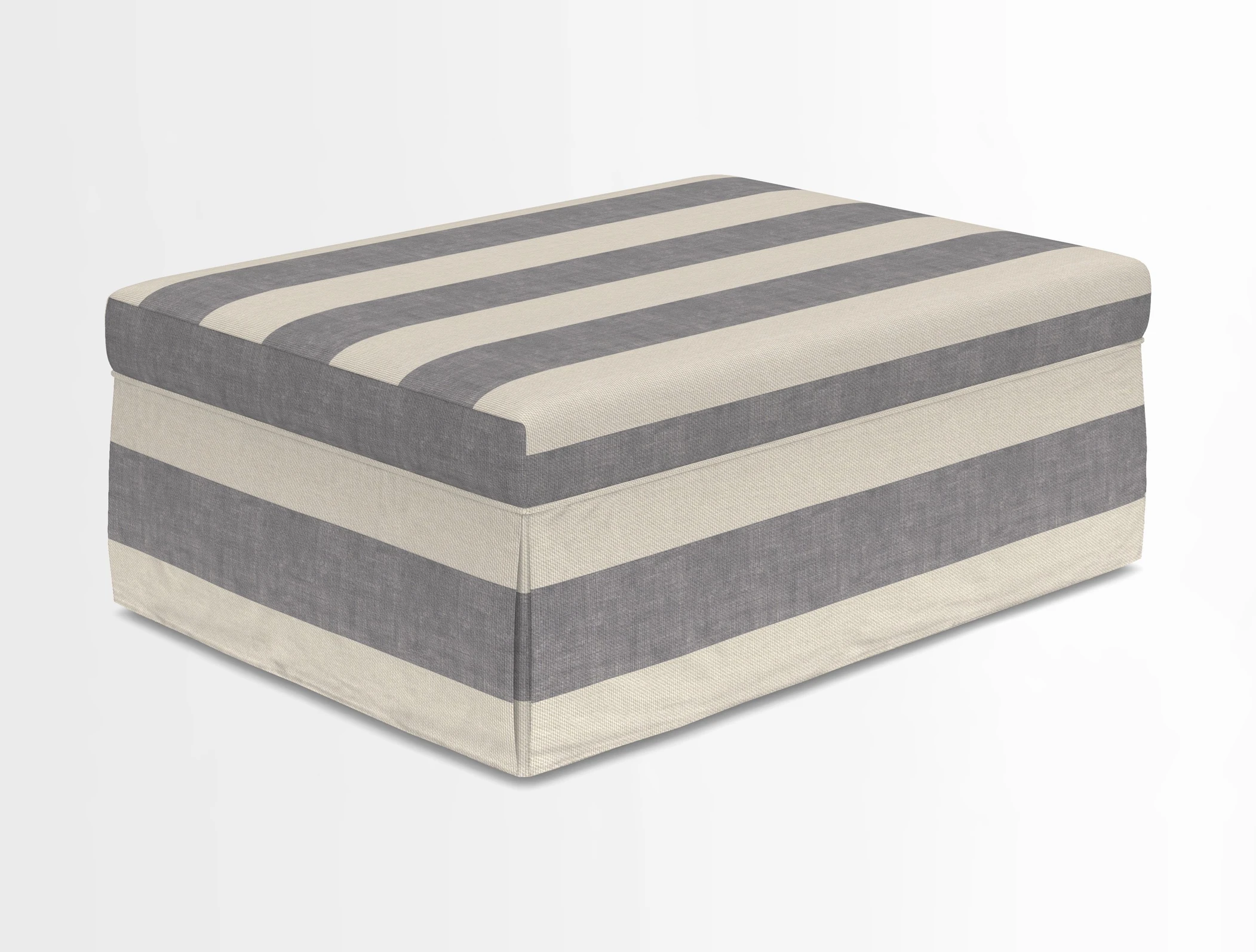 Fontwell footstool in Globe Thistle Storm
