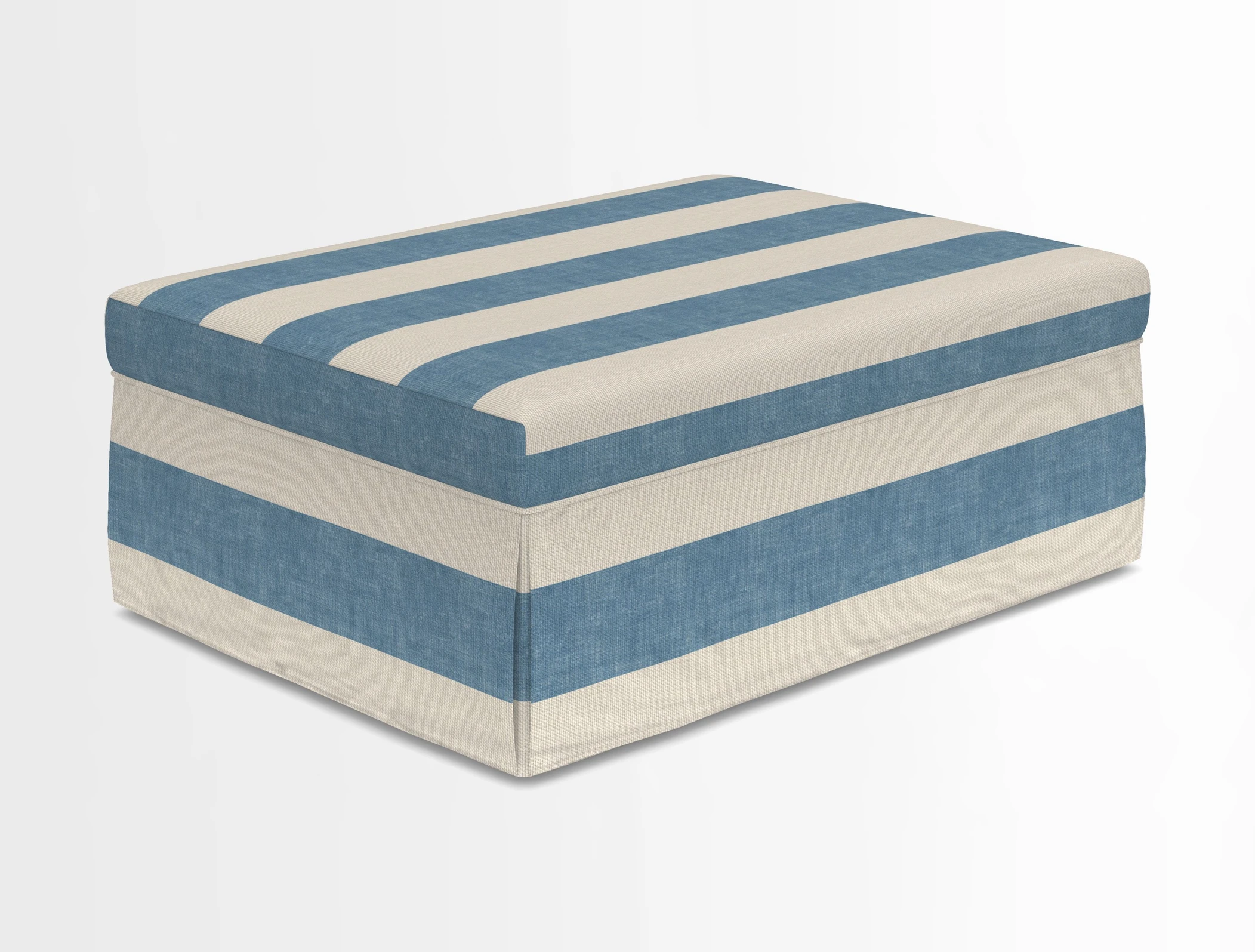Fontwell footstool in Globe Thistle Storm