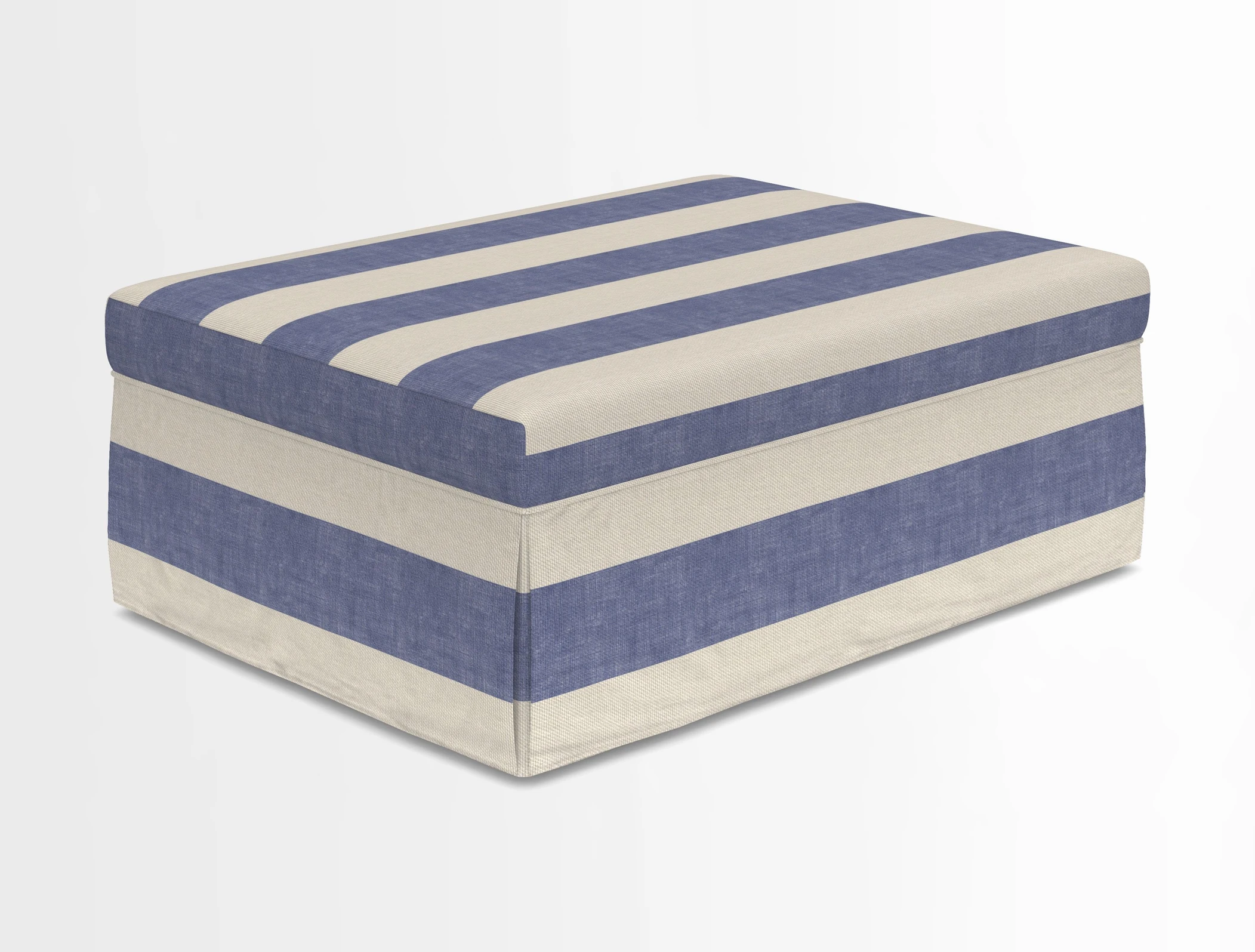 Fontwell footstool in Globe Thistle Storm