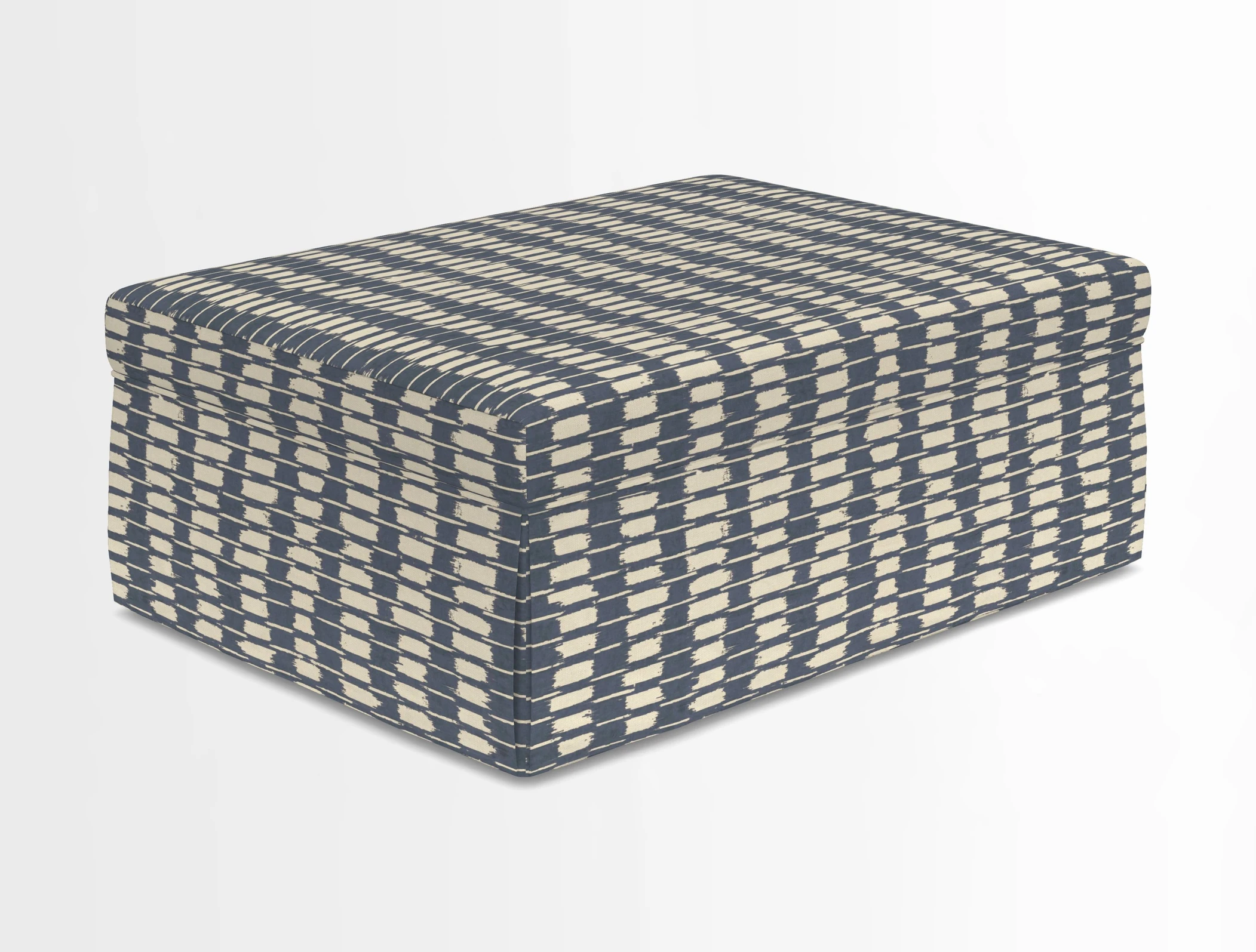 Fontwell footstool in Globe Thistle Storm