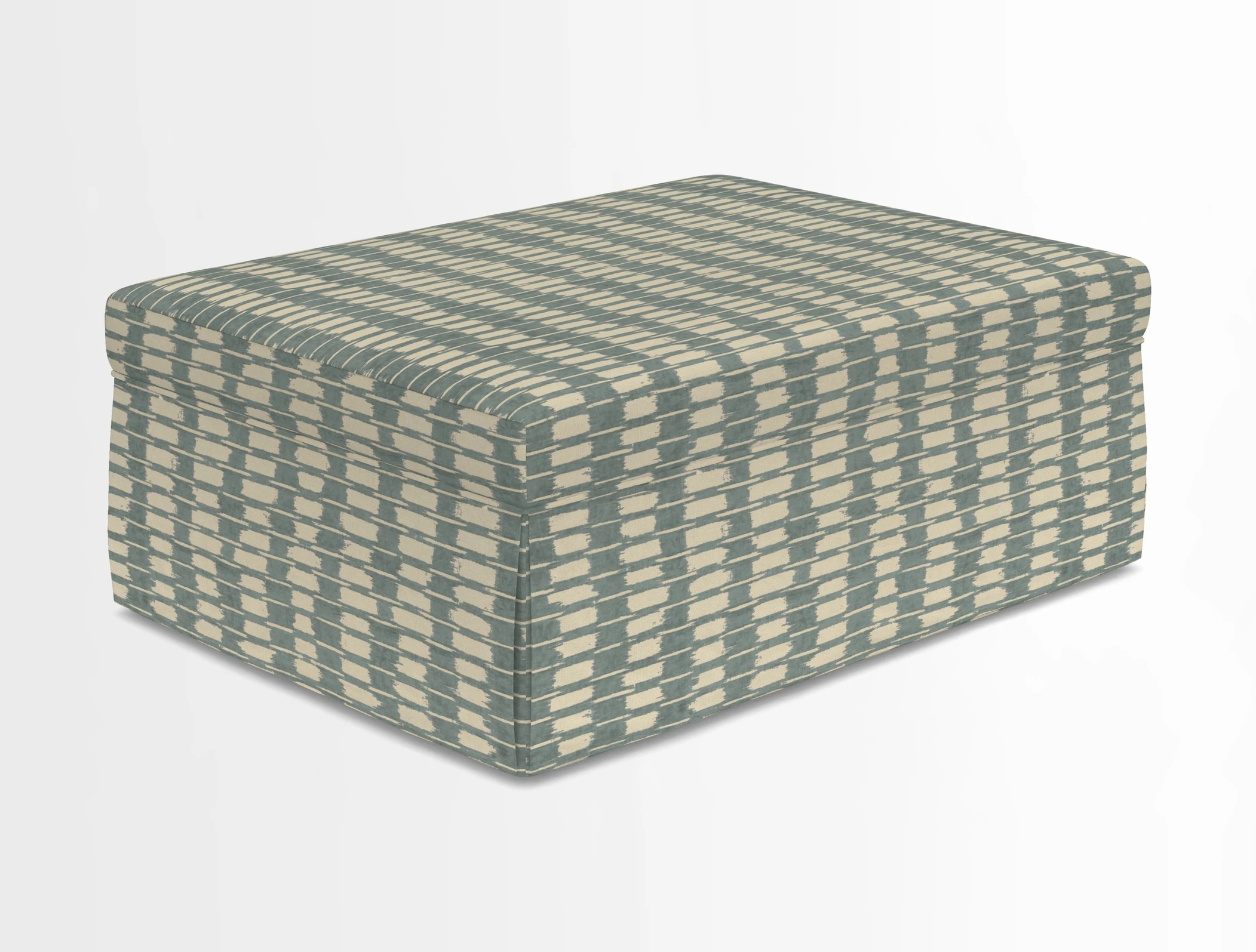 Fontwell footstool in Globe Thistle Storm