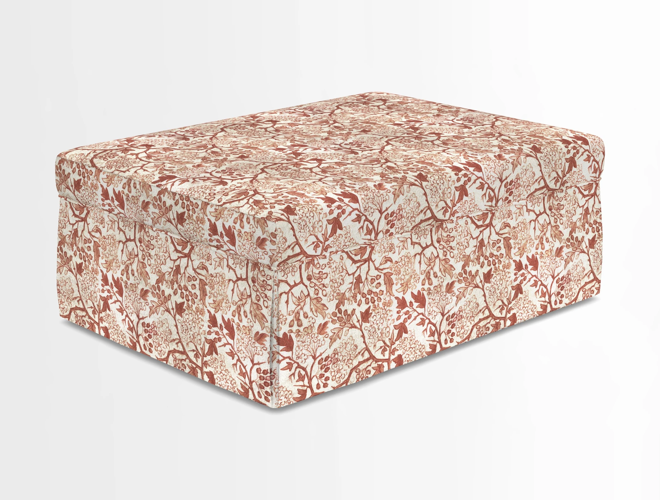 Fontwell footstool in Globe Thistle Storm