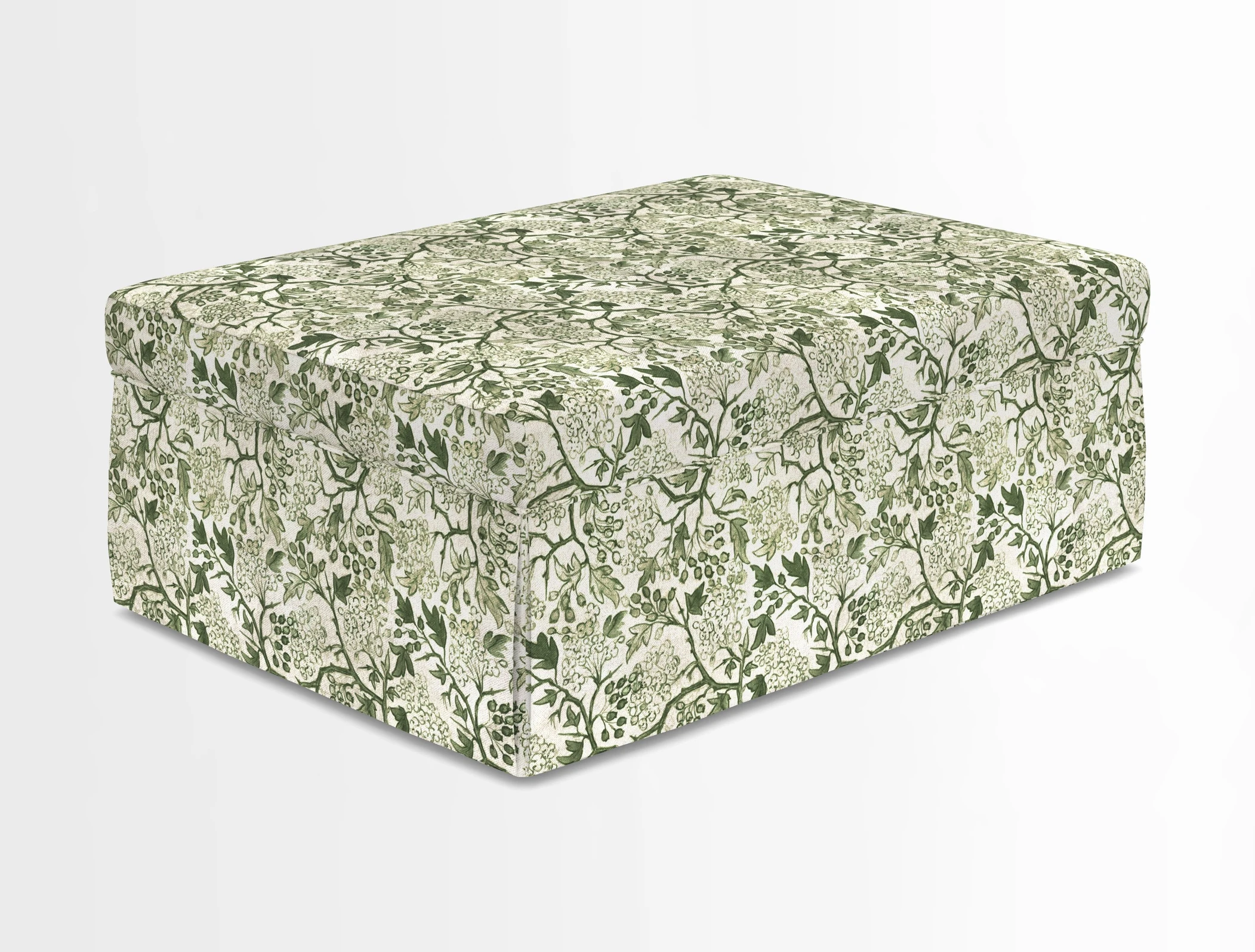 Fontwell footstool in Globe Thistle Storm
