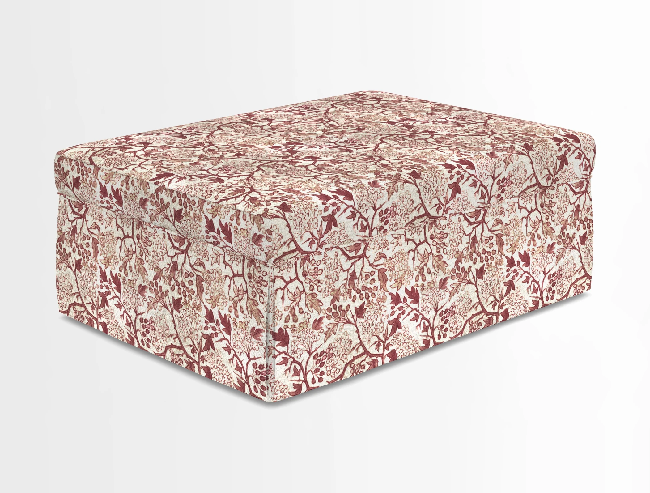 Fontwell footstool in Globe Thistle Storm