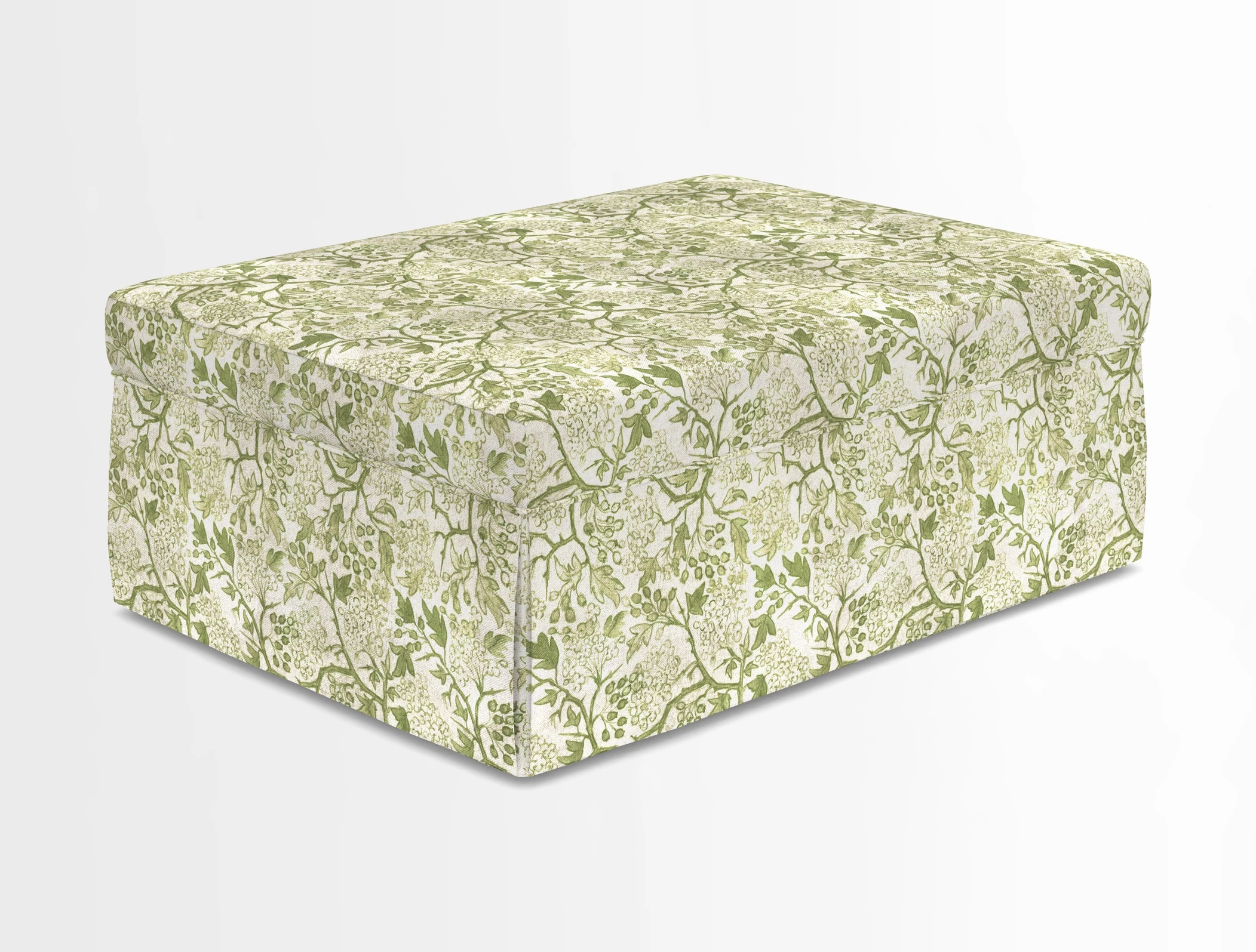 Fontwell footstool in Globe Thistle Storm