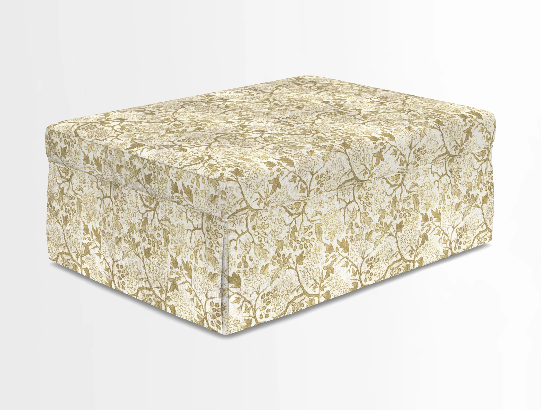 Fontwell footstool in Globe Thistle Storm