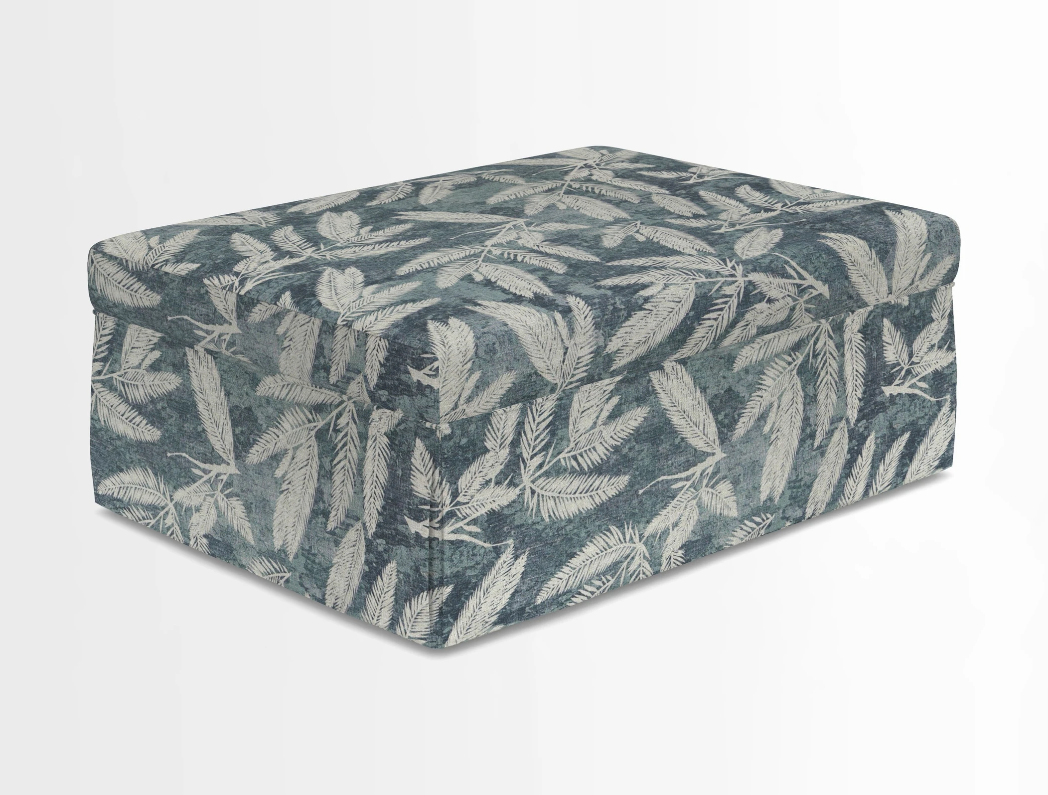 Fontwell footstool in Globe Thistle Storm