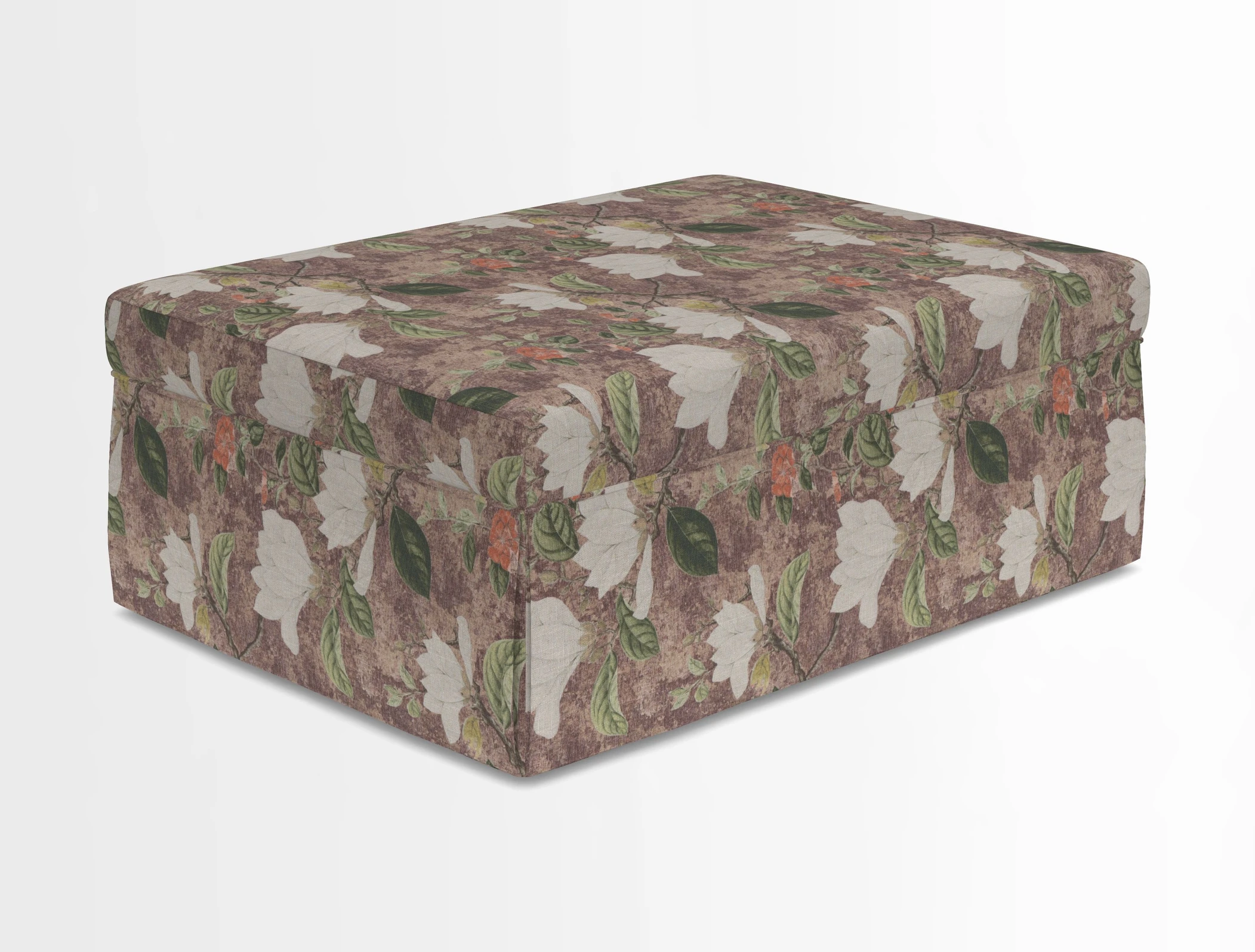 Fontwell footstool in Globe Thistle Storm