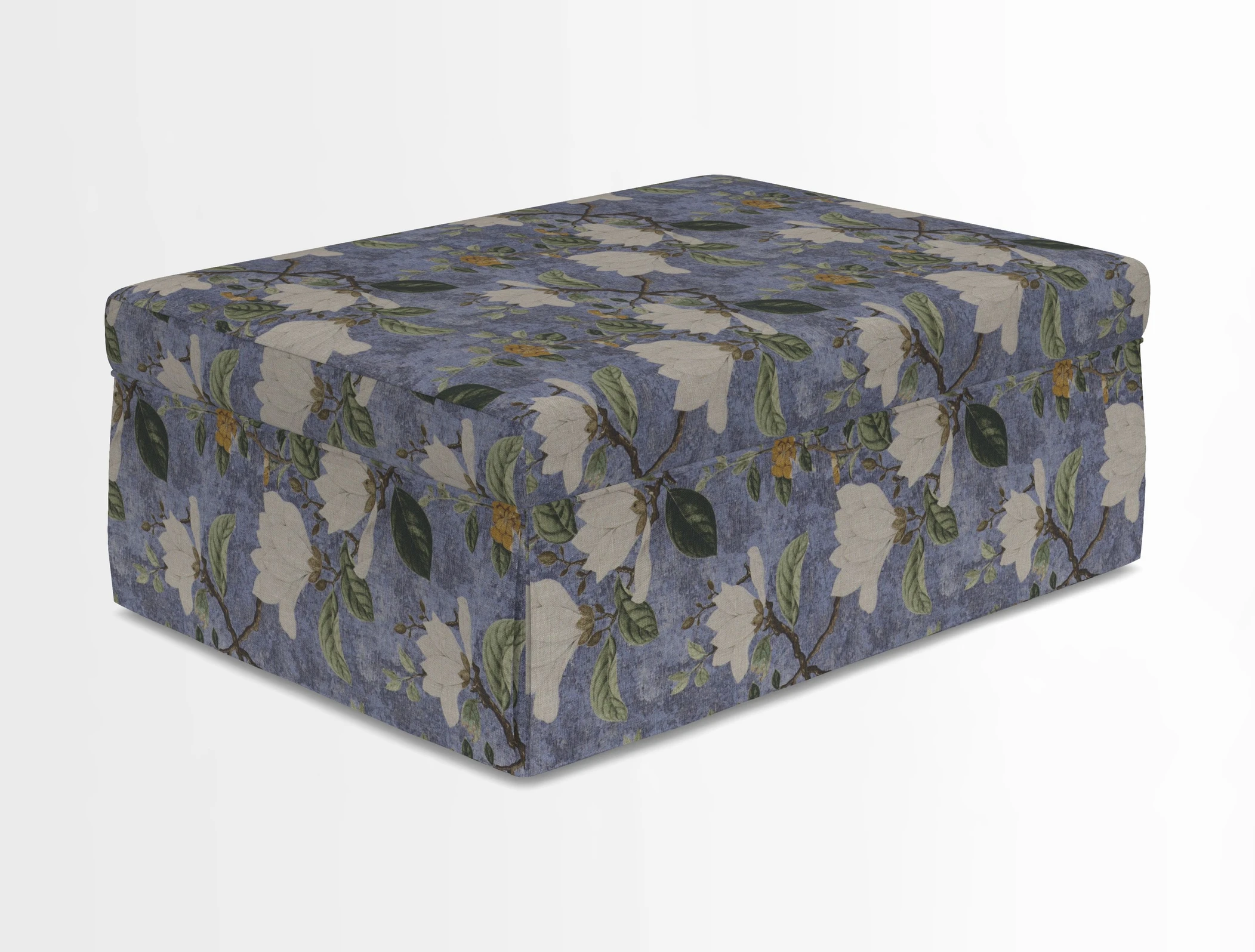 Fontwell footstool in Globe Thistle Storm