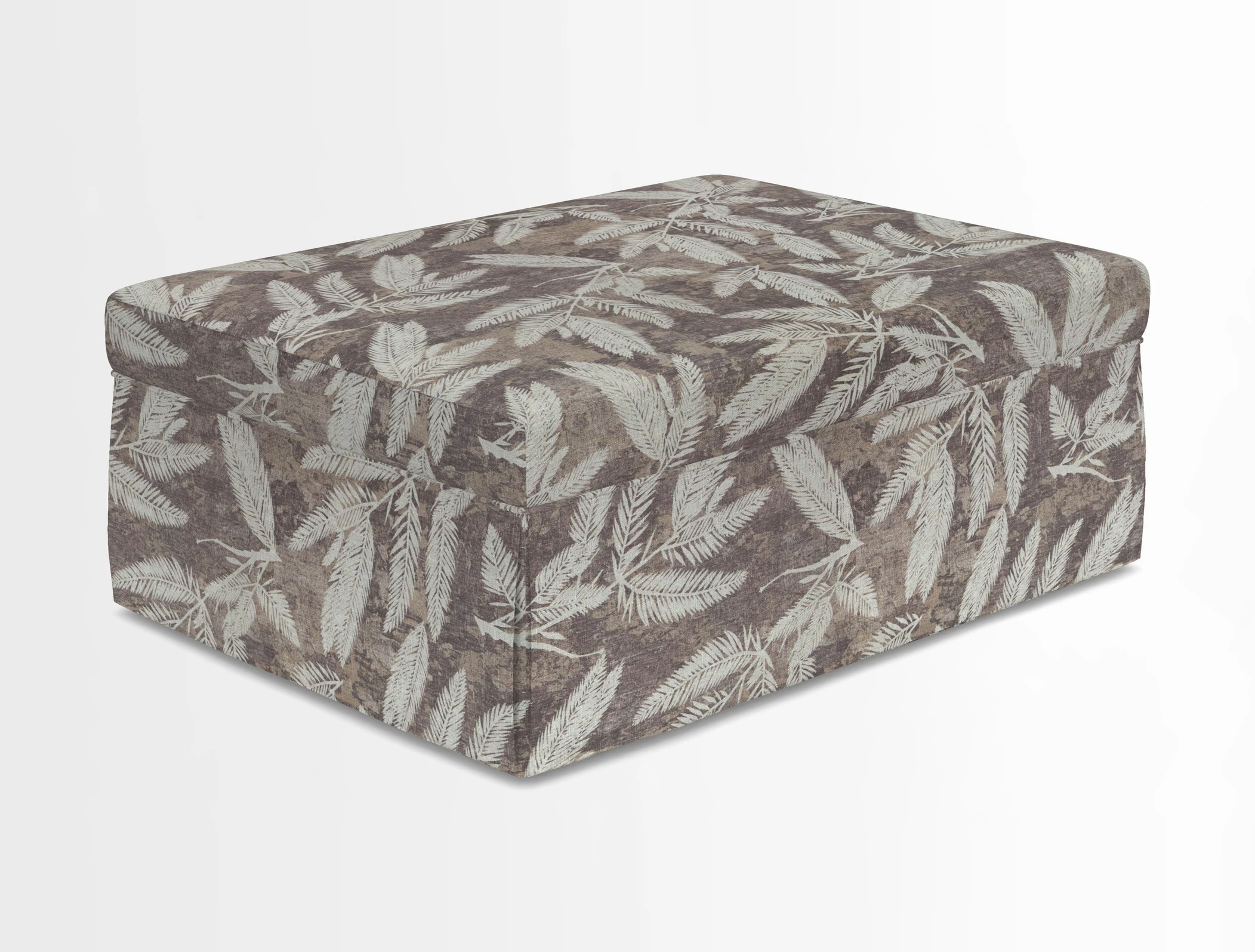 Fontwell footstool in Globe Thistle Storm